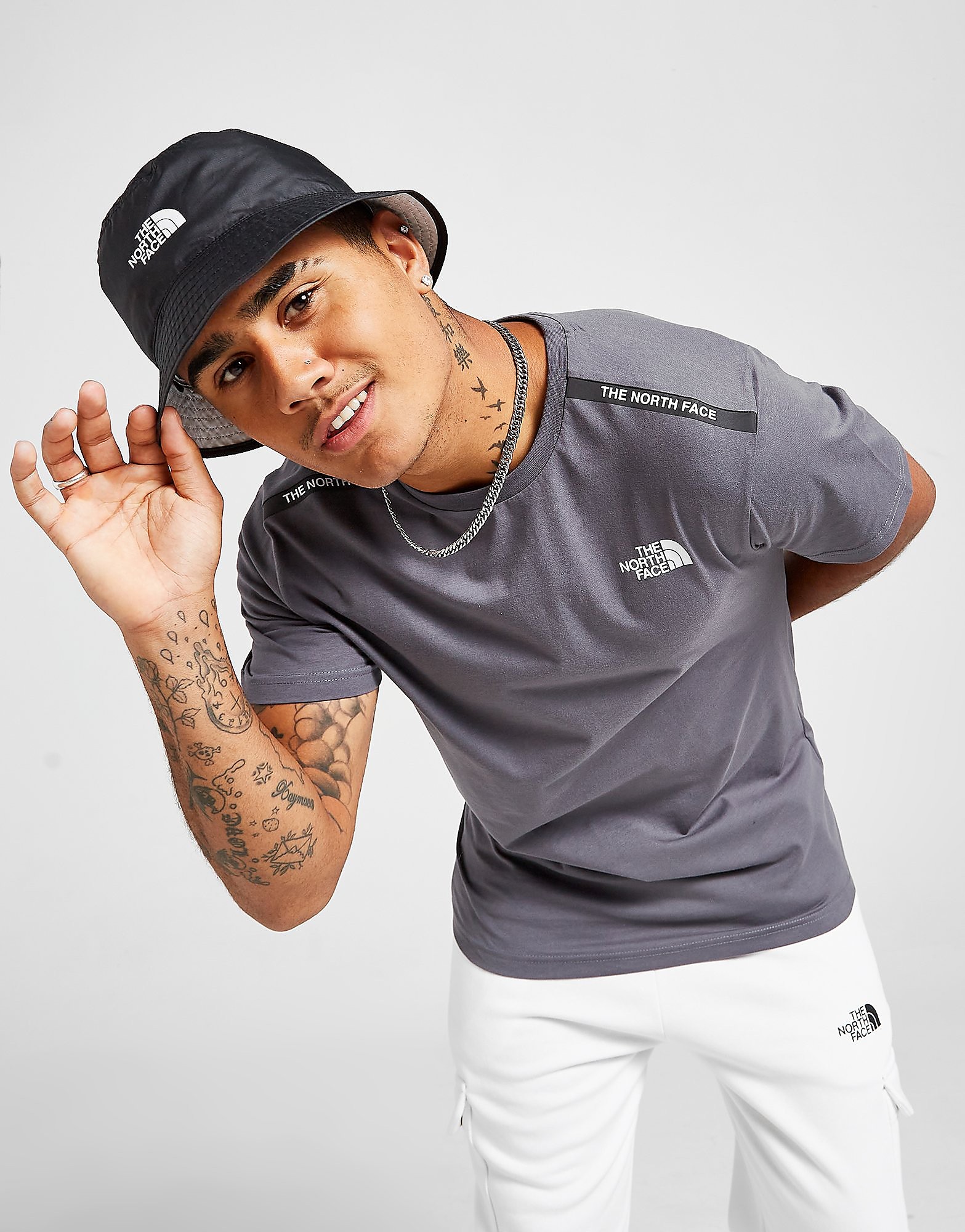 

The North Face Tape T-Shirt - Only at JD - Grey - Mens, Grey
