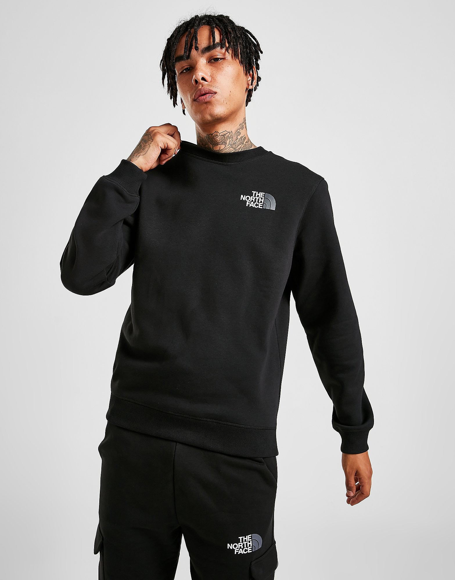 The North Face Bondi Crew Sweatshirt - Only at JD - Black - Mens, Black