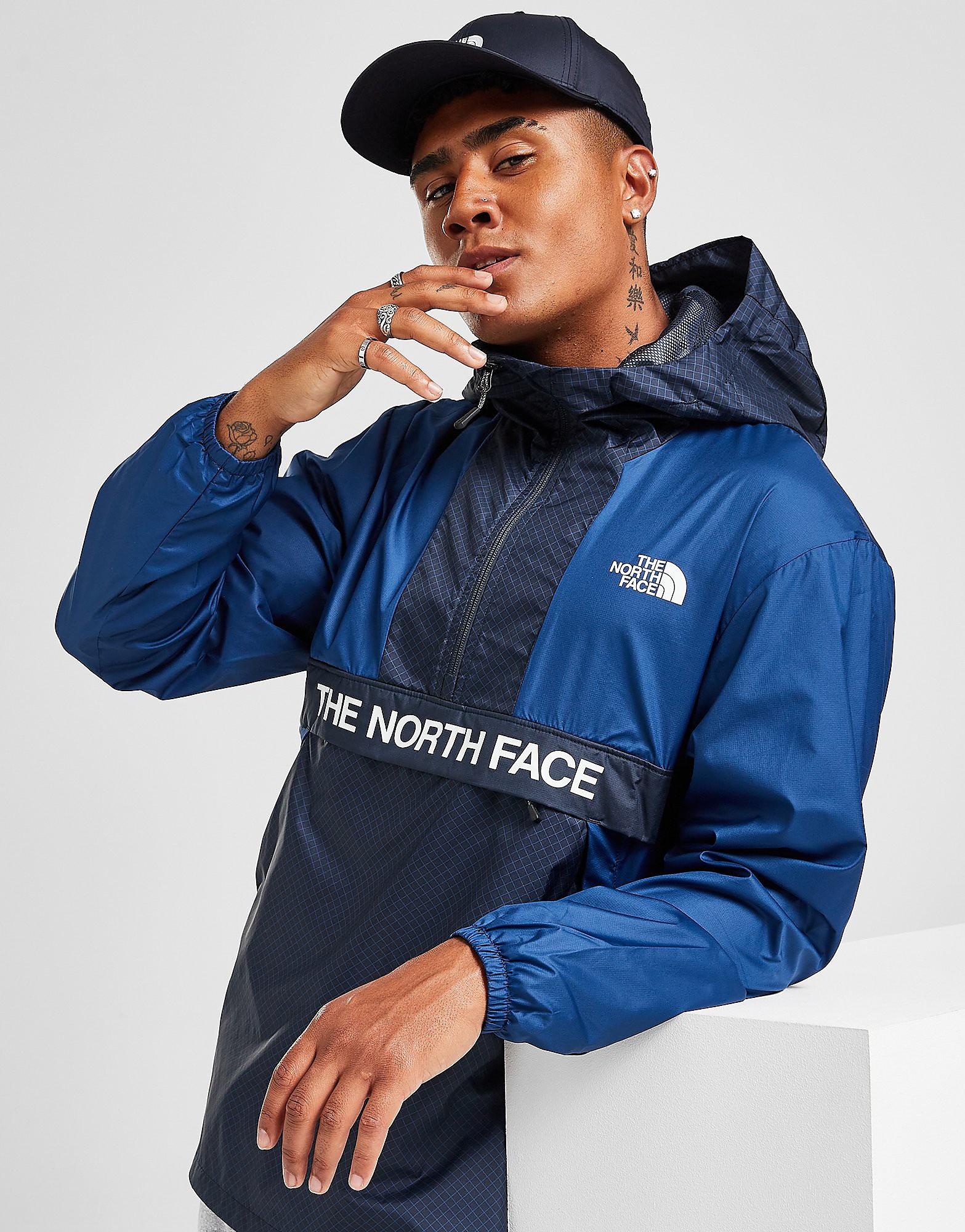 

The North Face 1/4 Zip Windbreaker Jacket - Only at JD - Blue - Mens, Blue
