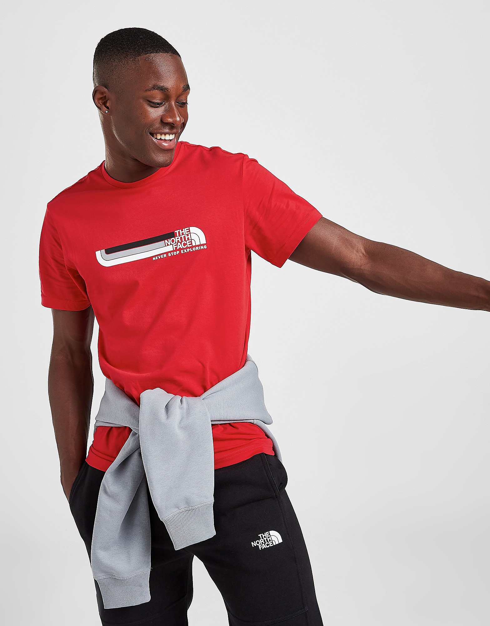 

The North Face Tri-Line Logo T-Shirt - Only at JD - Red - Mens, Red