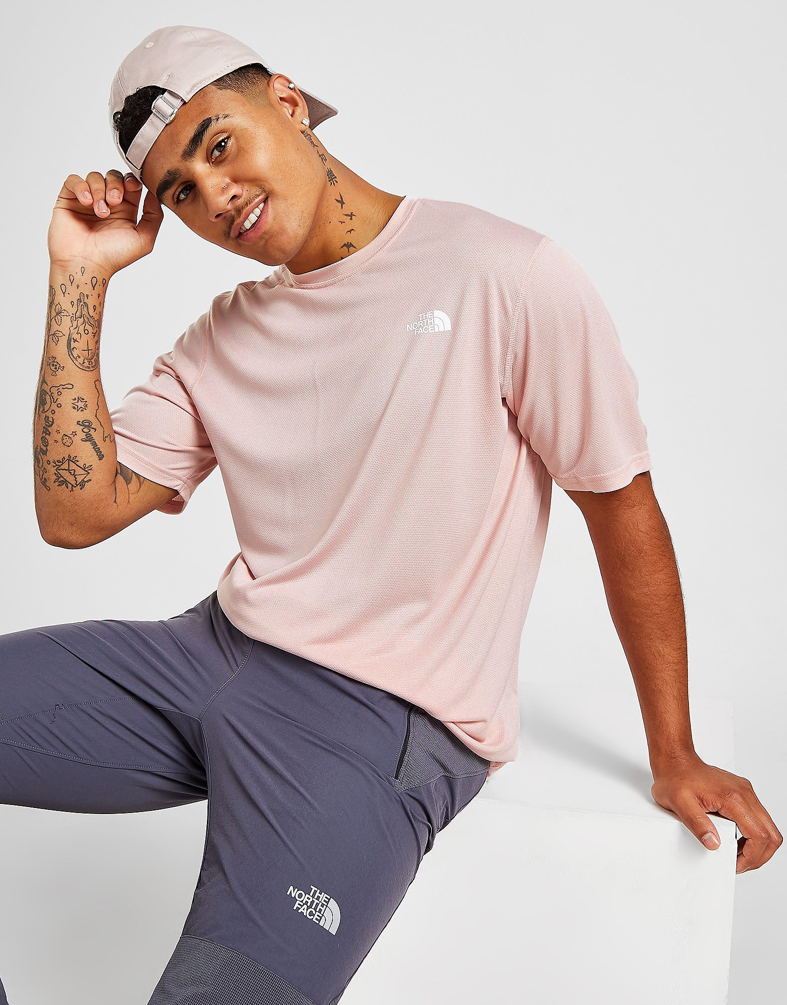 

The North Face Flex T-Shirt - Only at JD - Pink - Mens, Pink