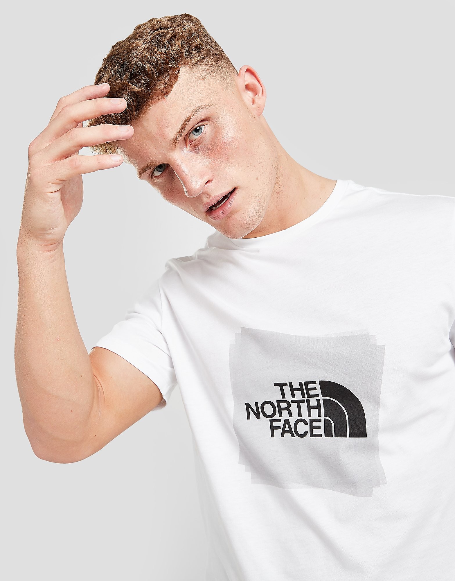 The North Face Layered Box T-Shirt - Only at JD - White - Mens, White