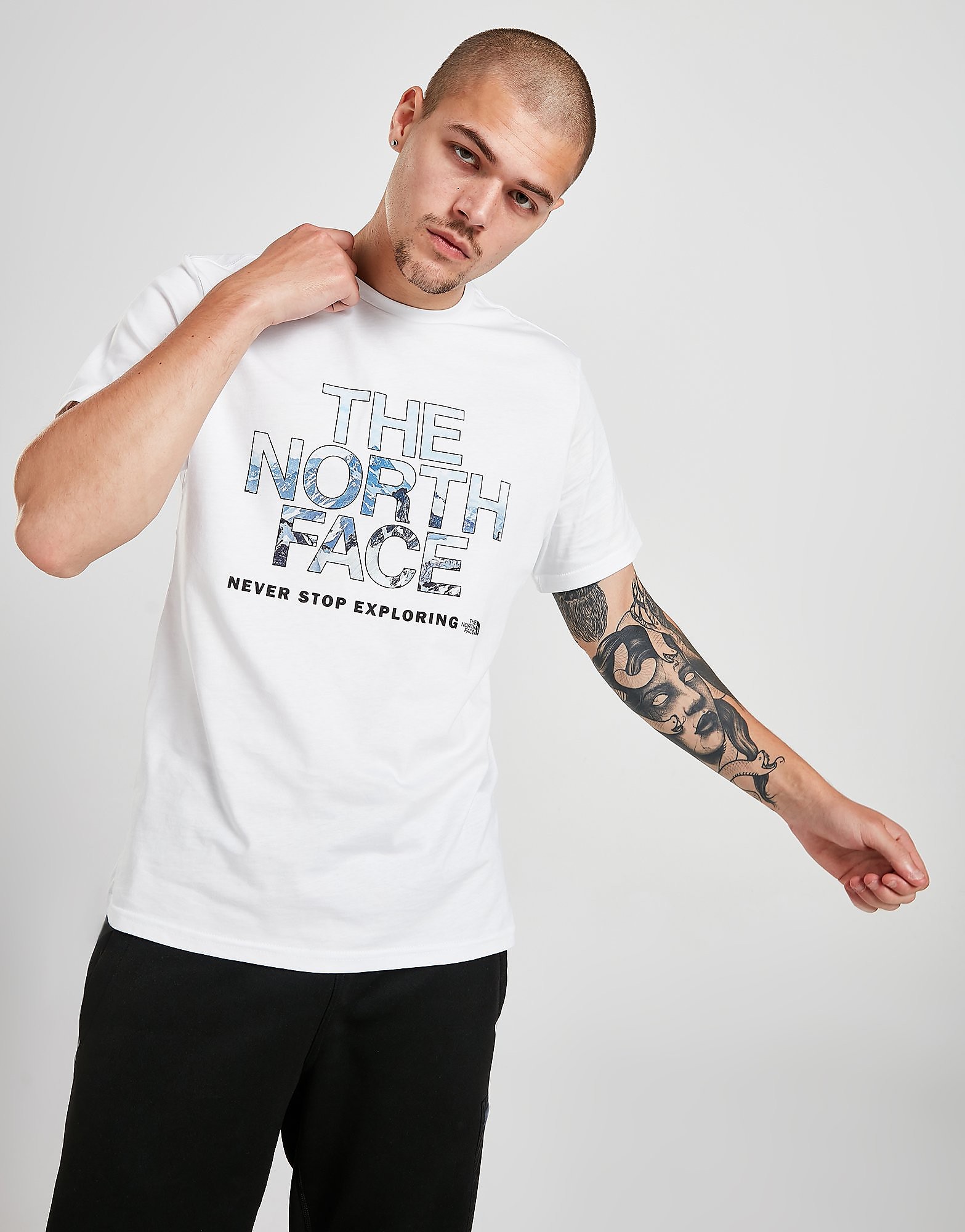 

The North Face Infill Mountain T-Shirt - Only at JD - WHITE - Mens, WHITE