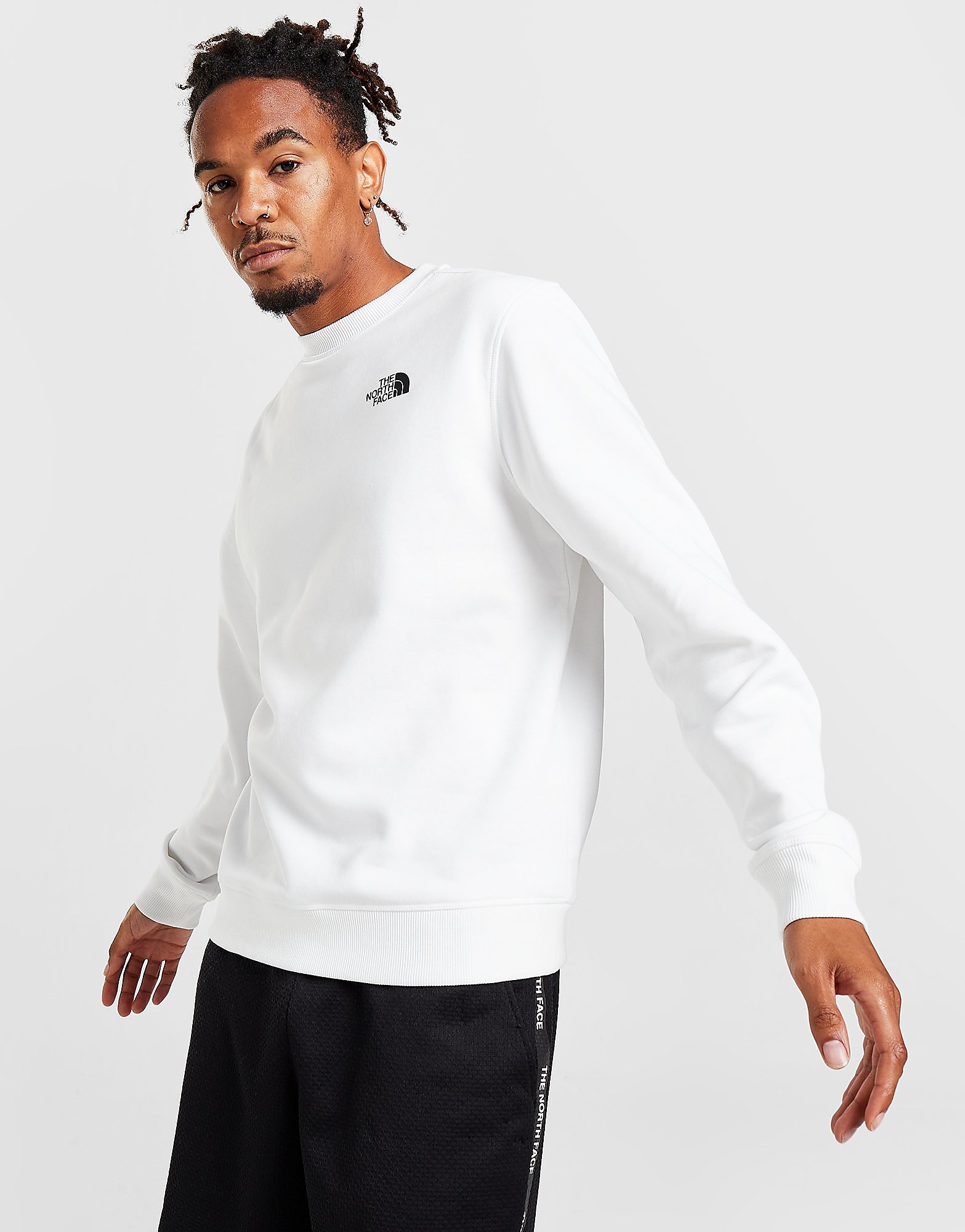 The North Face Bondi Crew Sweatshirt - Only at JD - White - Mens, White
