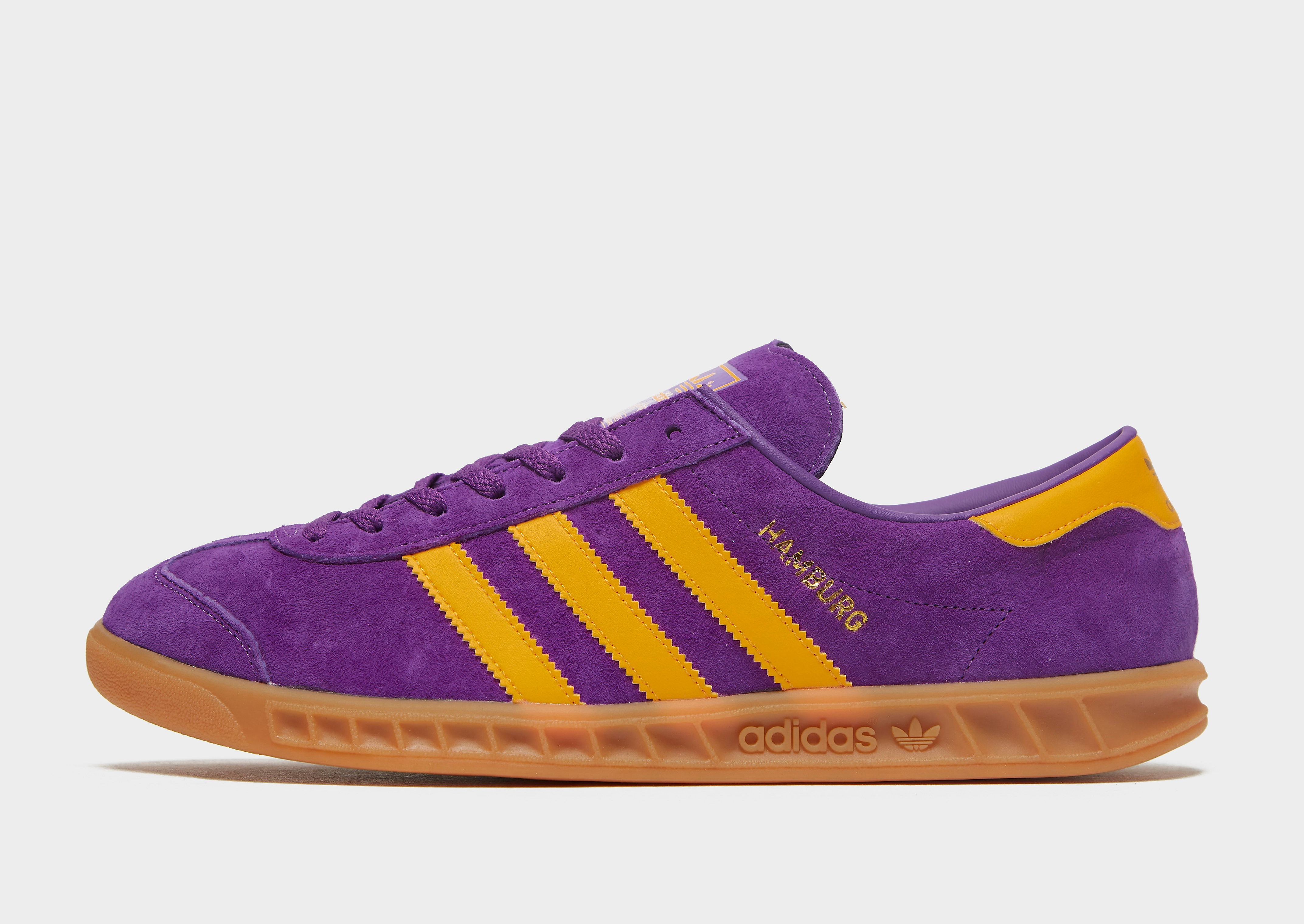 

adidas Originals Hamburg - Active Purple / Semi Solar Gold / Gum - Mens, Active Purple / Semi Solar Gold / Gum