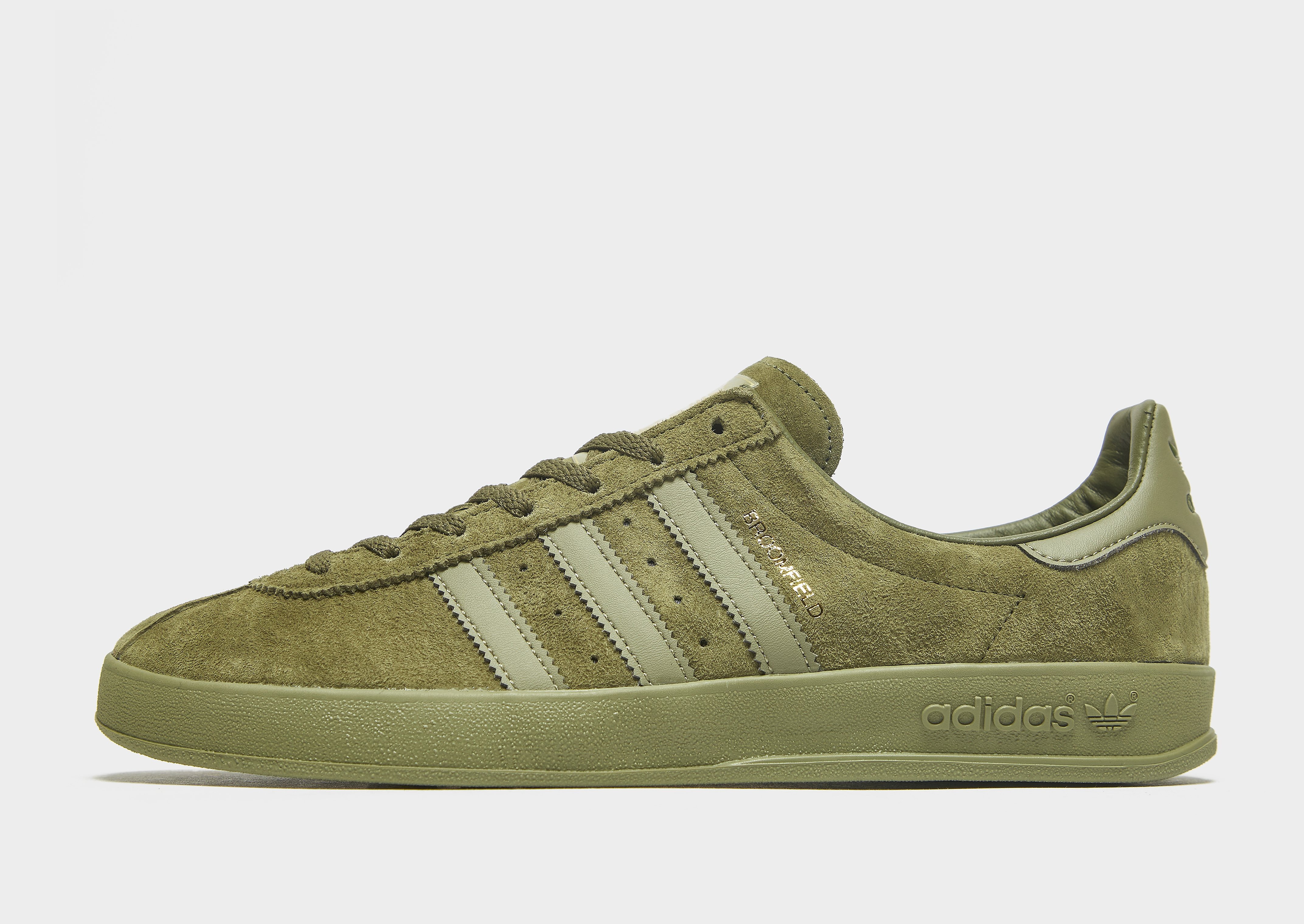 adidas Originals Broomfield - Focus Olive / Orbit Green / Gold Metallic - Womens, Focus Olive / Orbit Green / Gold Metallic