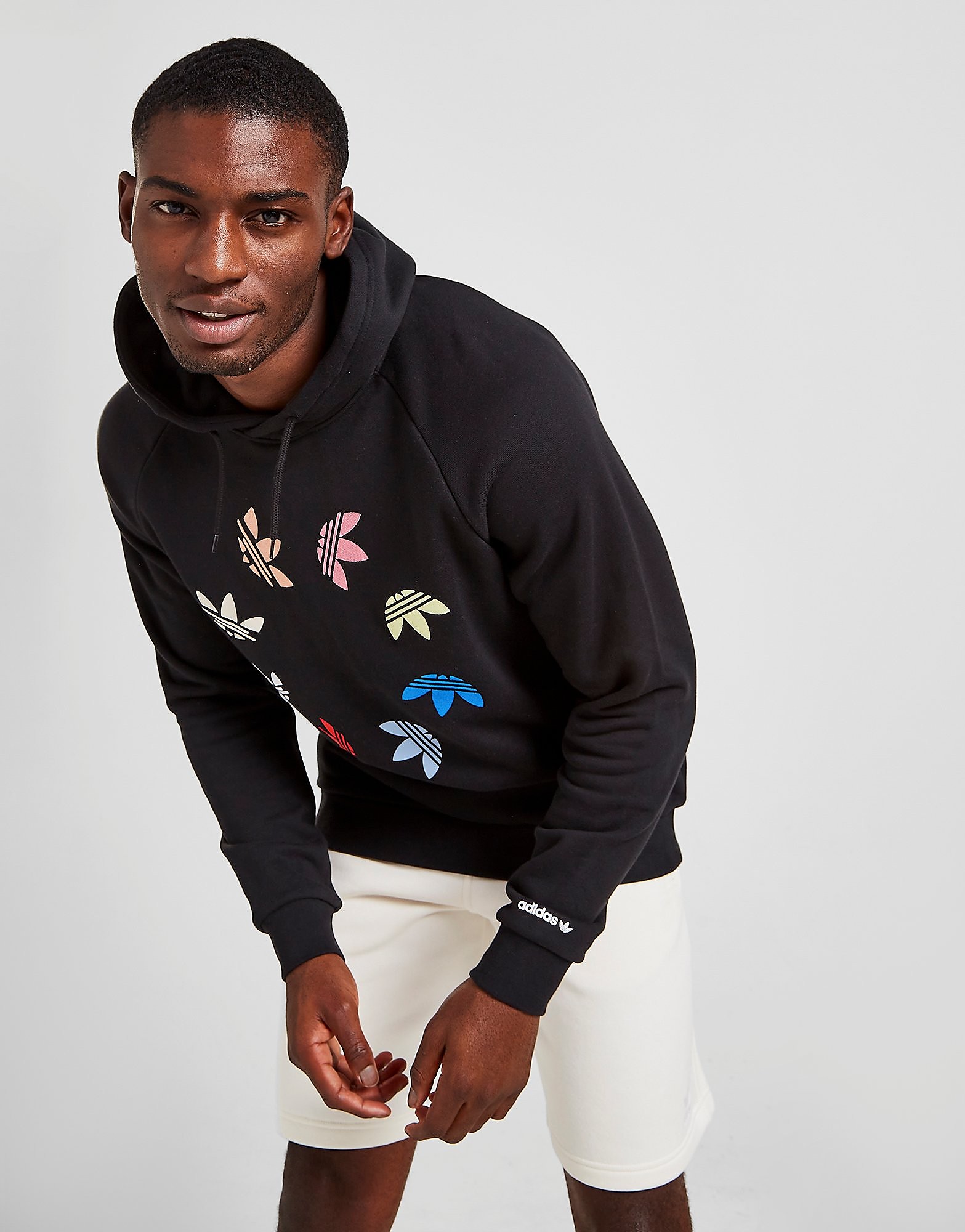 

adidas Originals Adicolor Shattered Trefoil Hoodie - Black / Multicolor - Mens, Black / Multicolor