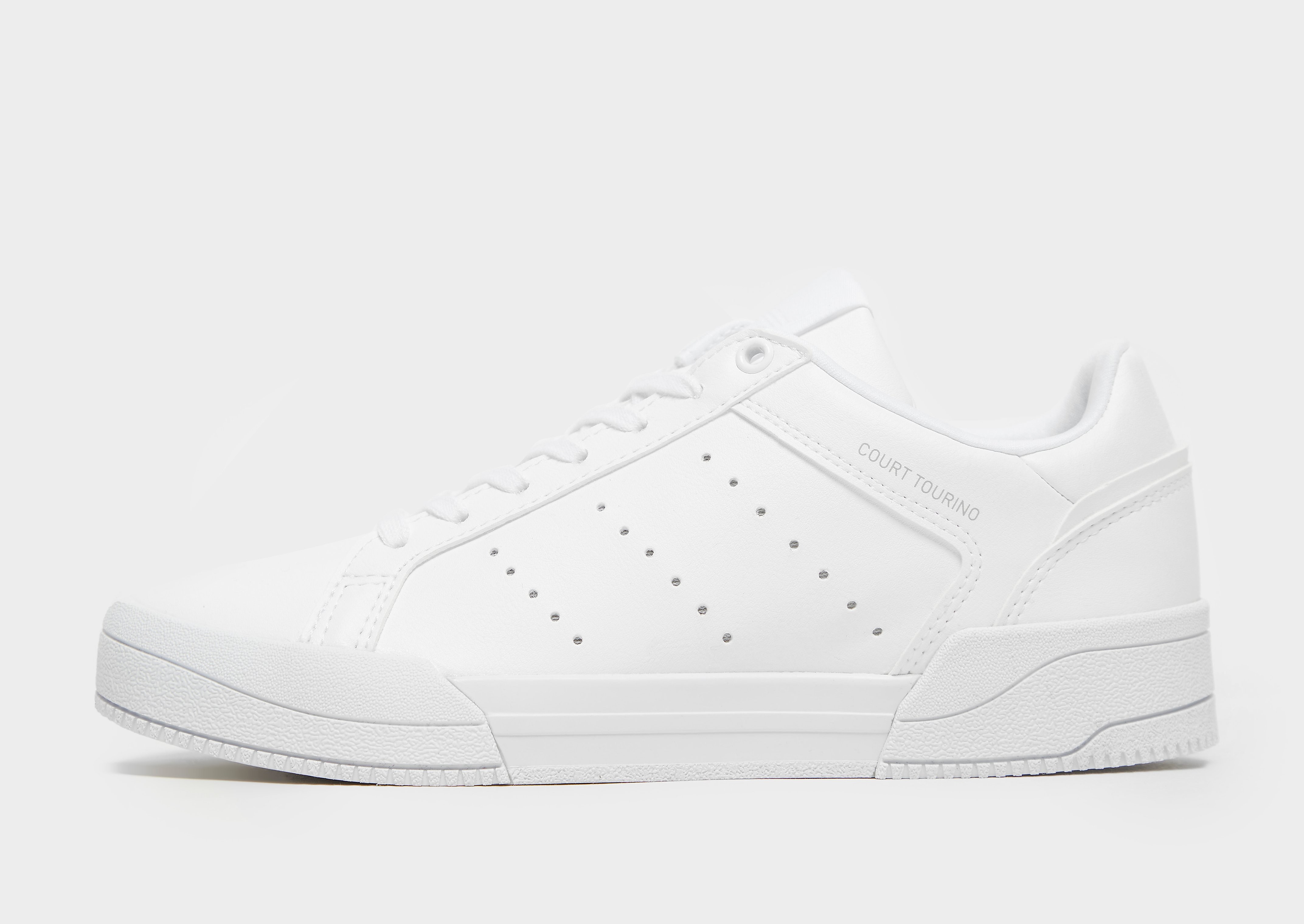 

adidas Originals Court Torino Junior - Cloud White / Cloud White / Cloud White - Kids, Cloud White / Cloud White / Cloud White