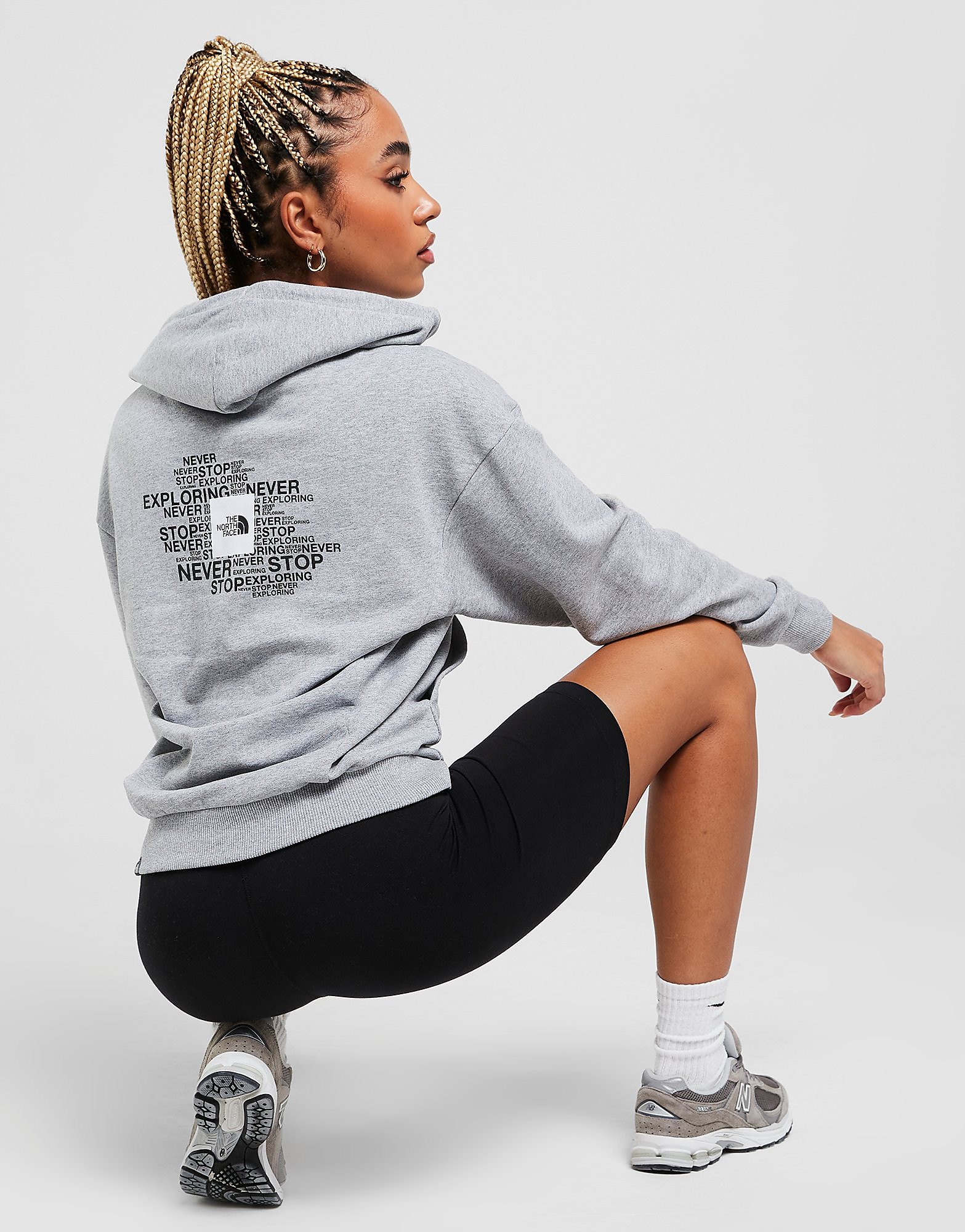 

The North Face Overhead Wordmark Hoodie - Only at JD - Grey - Womens, Grey