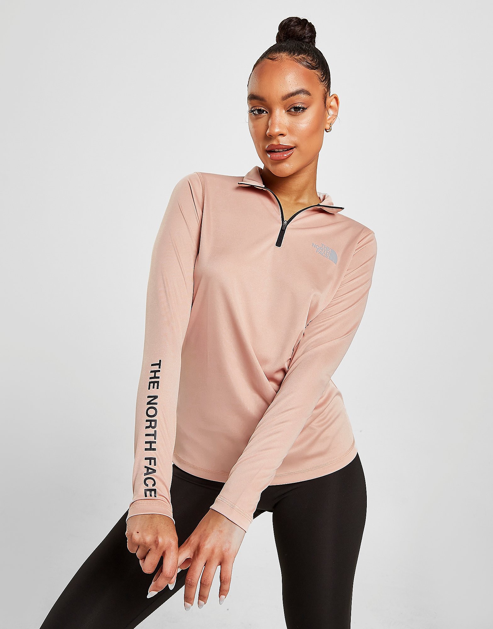 

The North Face Performance 1/4 Zip Top - Only at JD - Pink - Womens, Pink