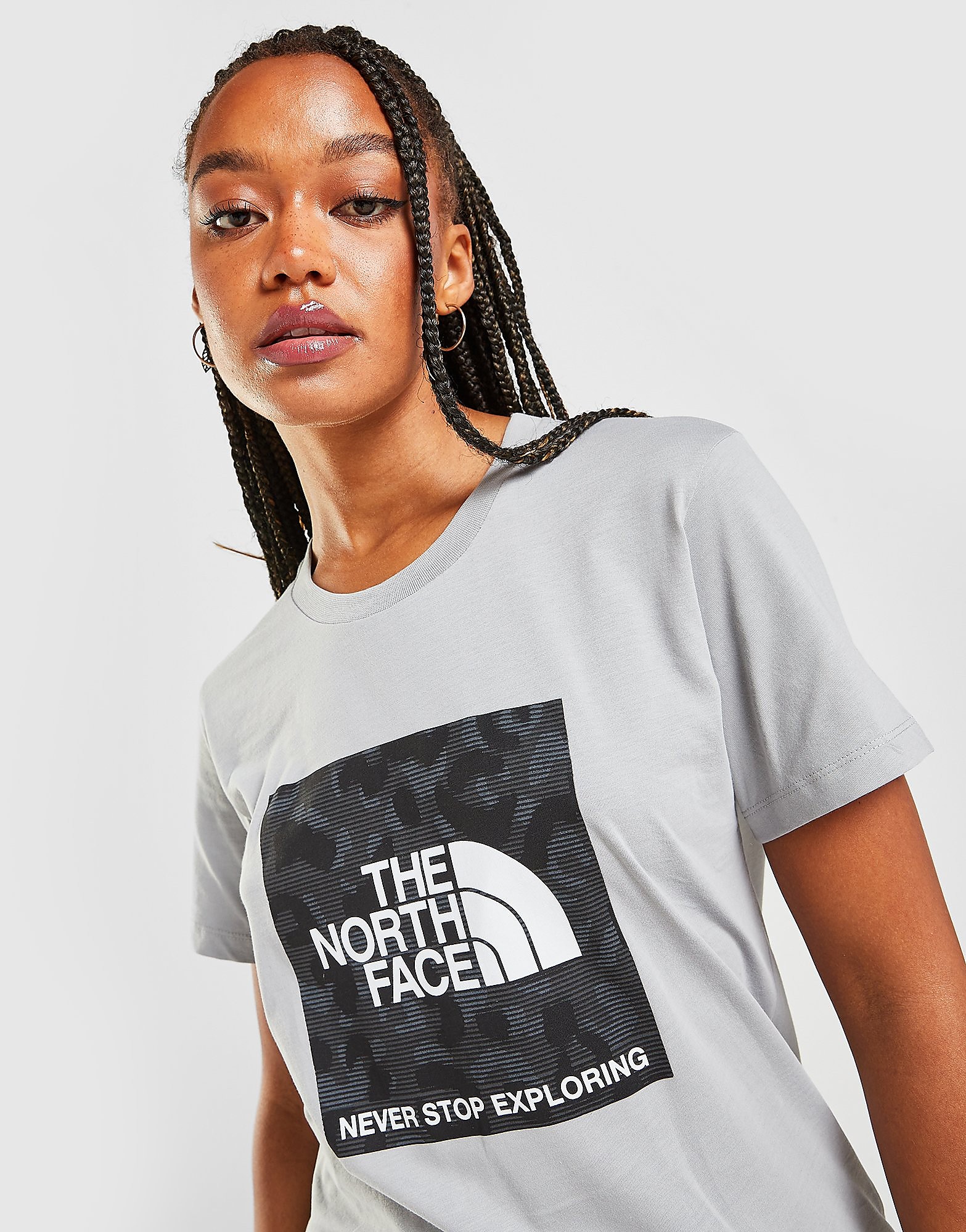 

The North Face Boyfriend T-Shirt - Only at JD - Grey - Womens, Grey