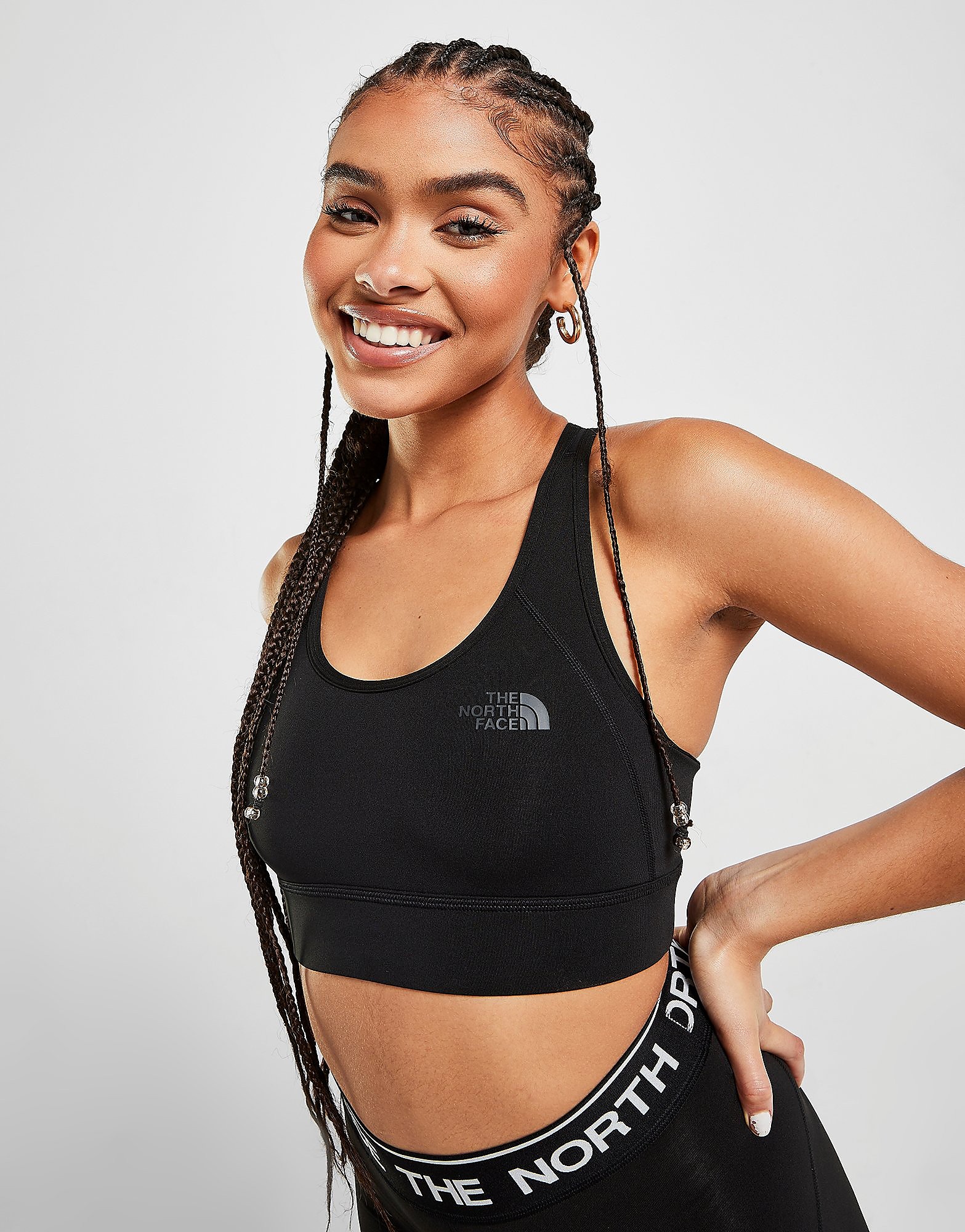 

The North Face Bounce Be Gone Sports Bra - Black - Womens, Black