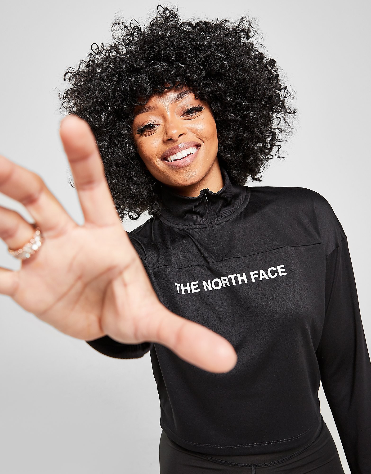 

The North Face Mountain Athletics Long Sleeve 1/4 Zip Top - Black - Womens, Black