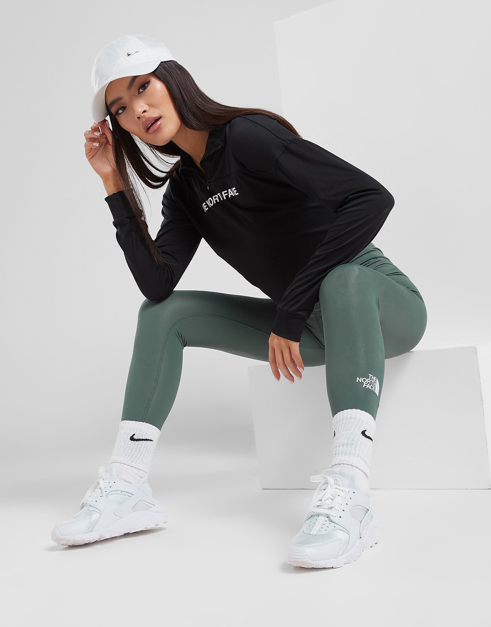 

The North Face High-Waisted Tights - Green - Womens, Green