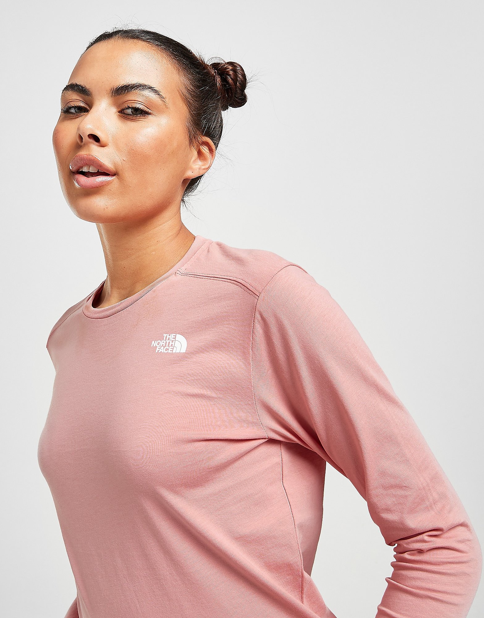 

The North Face Simple Dome Long Sleeve T-Shirt - Pink - Womens, Pink