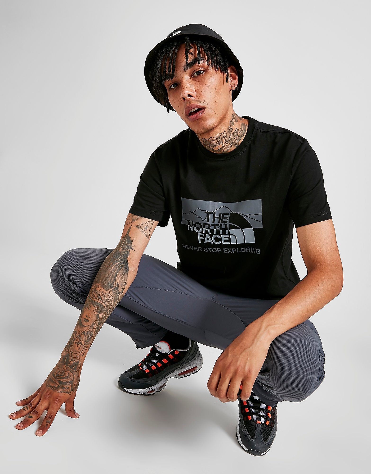 

The North Face Split Mountain T-Shirt - Only at JD - Black - Mens, Black