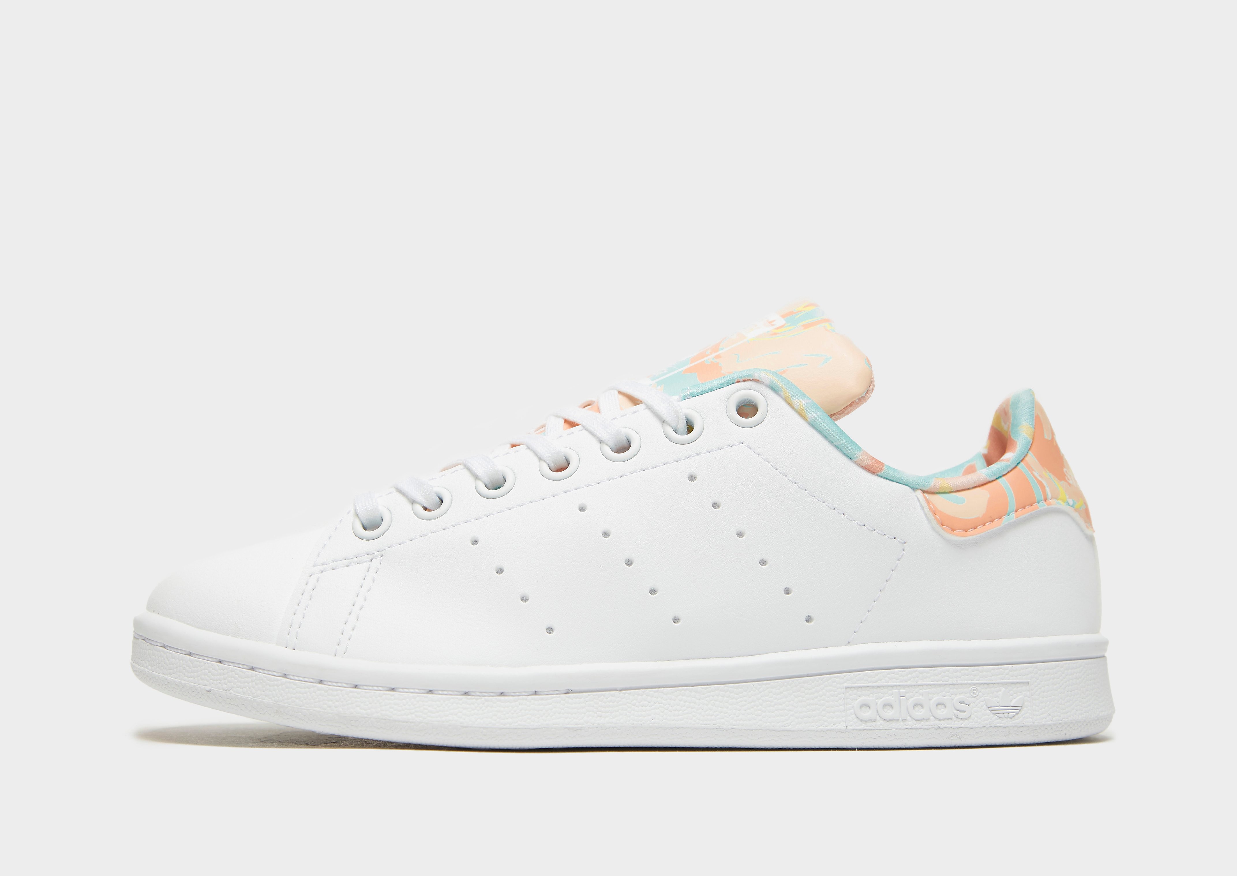 

adidas Originals Stan Smith Junior - Cloud White / Haze Coral / Cloud White - Kids, Cloud White / Haze Coral / Cloud White