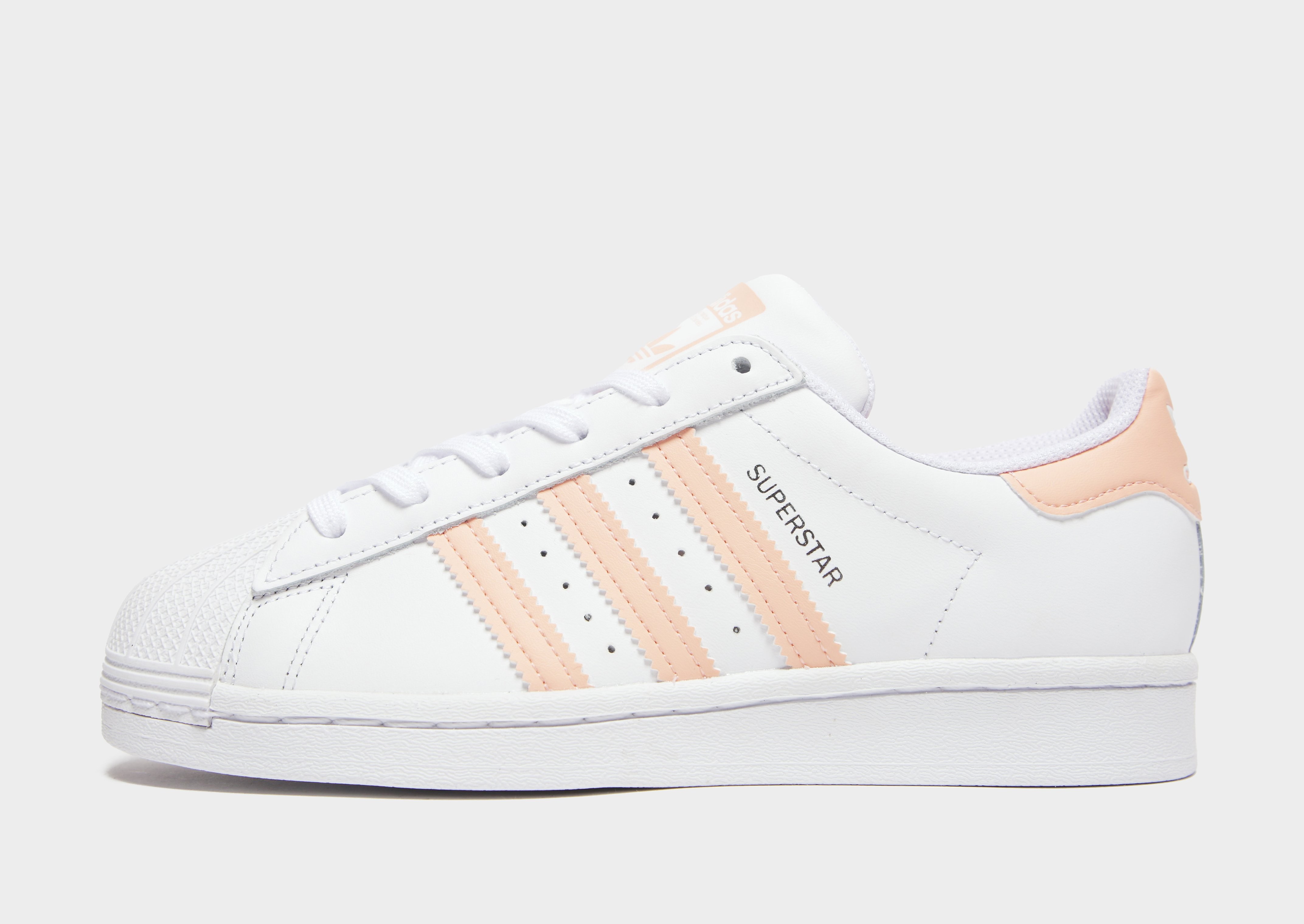 

adidas Originals Superstar II Junior - Cloud White / Haze Coral / Cloud White - Kids, Cloud White / Haze Coral / Cloud White