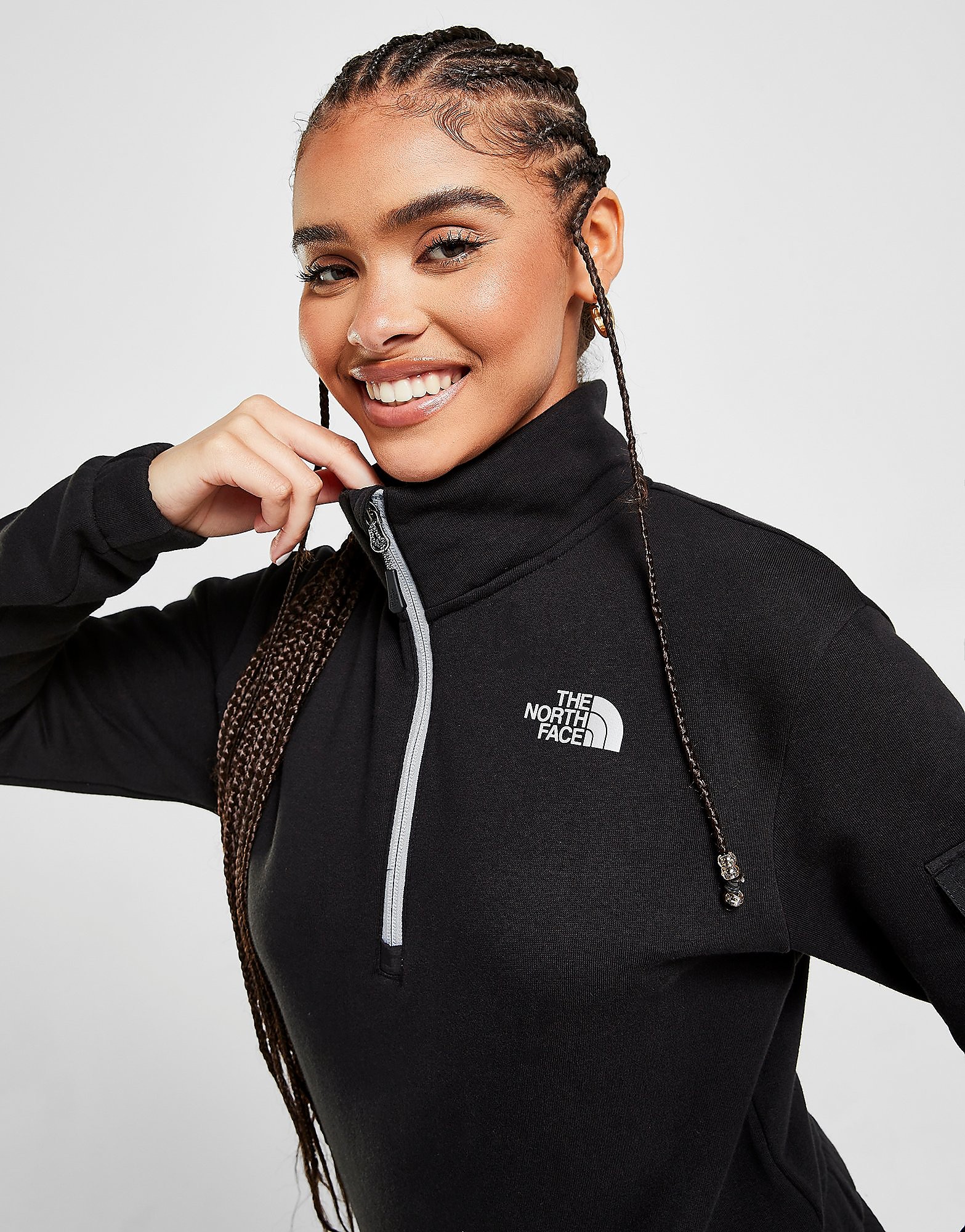 

The North Face Cargo 1/4 Zip Top - Only at JD - Black - Womens, Black