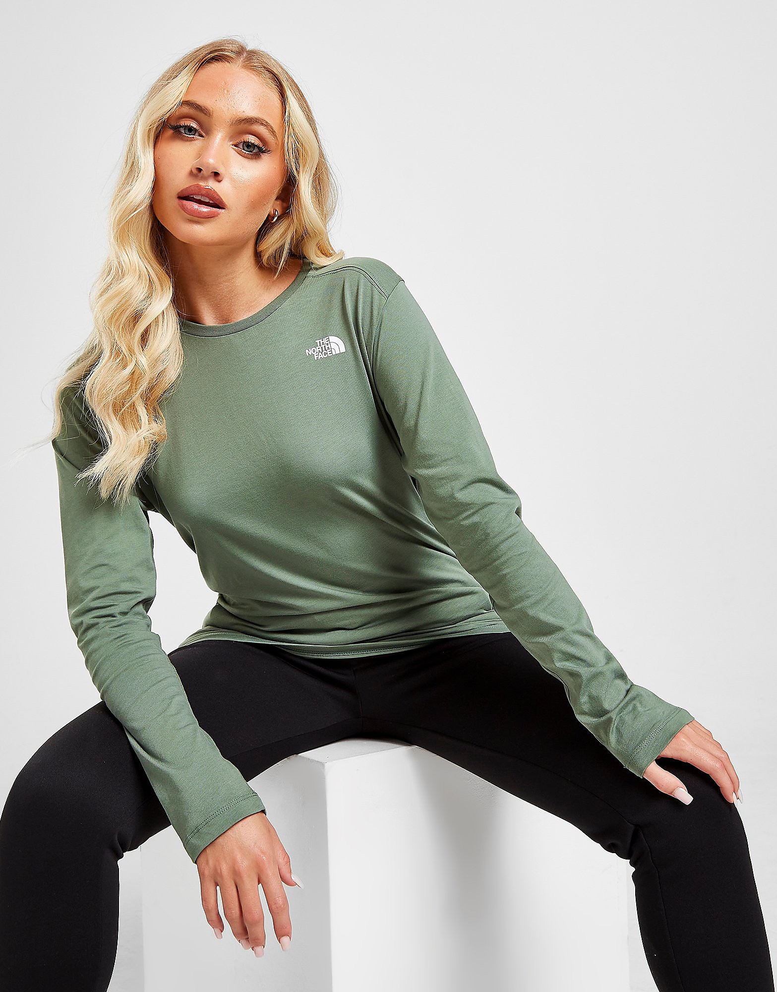 

The North Face Simple Dome Long Sleeve T-Shirt - Green - Womens, Green