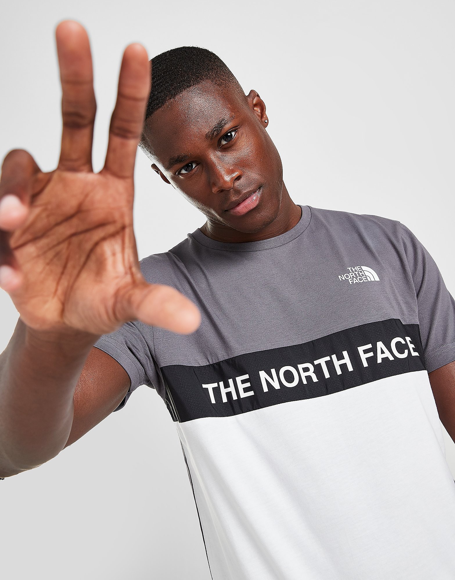 

The North Face Woven Colour Block T-Shirt - Only at JD - GREY - Mens, GREY