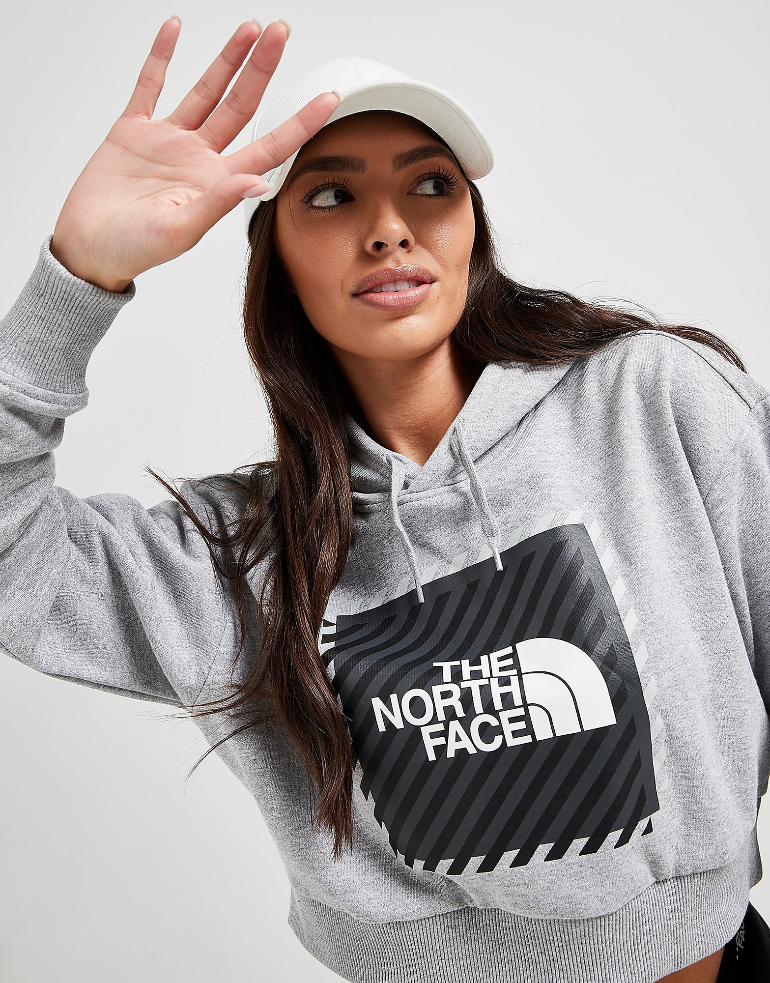 

The North Face Coordinates Crop Hoodie - Grey - Womens, Grey