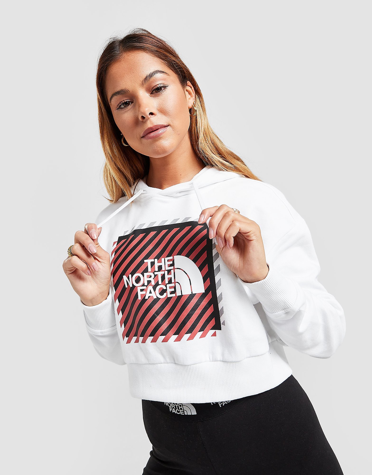 

The North Face Coordinates Crop Hoodie - White - Womens, White