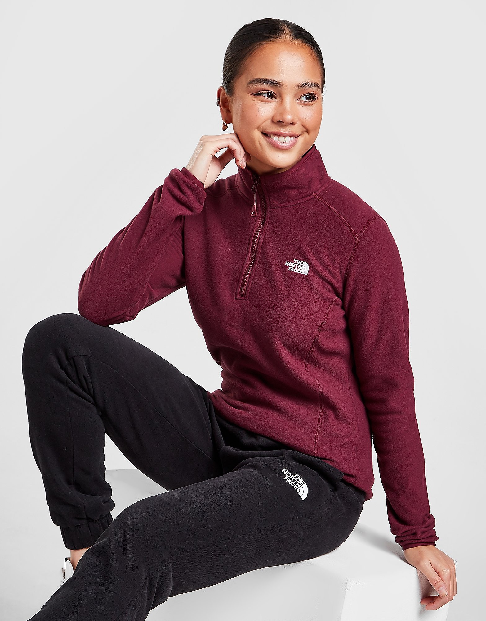 

The North Face Glacier 1/4 Zip Top - Red - Womens, Red