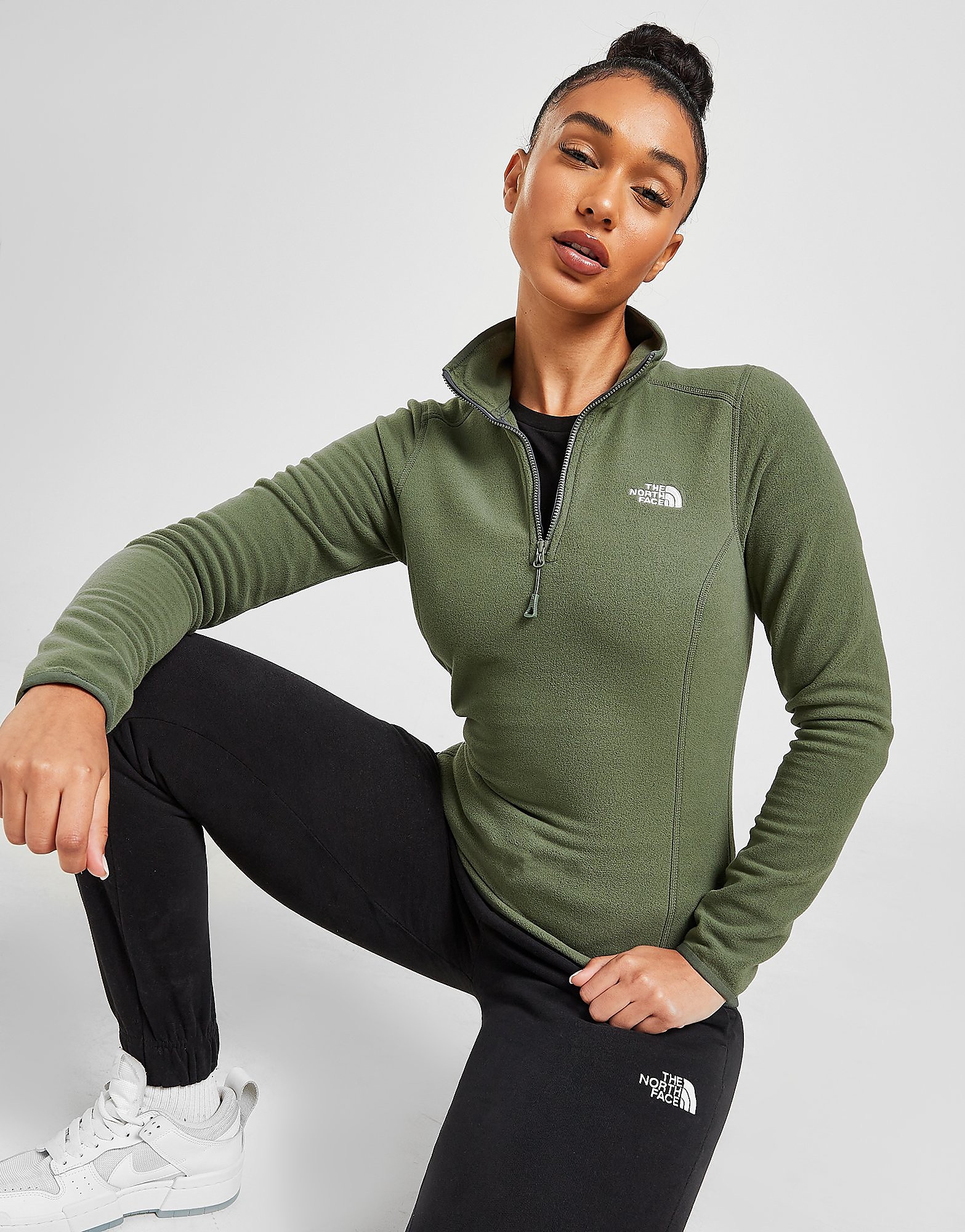 

The North Face Glacier 1/4 Zip Top - Green - Womens, Green