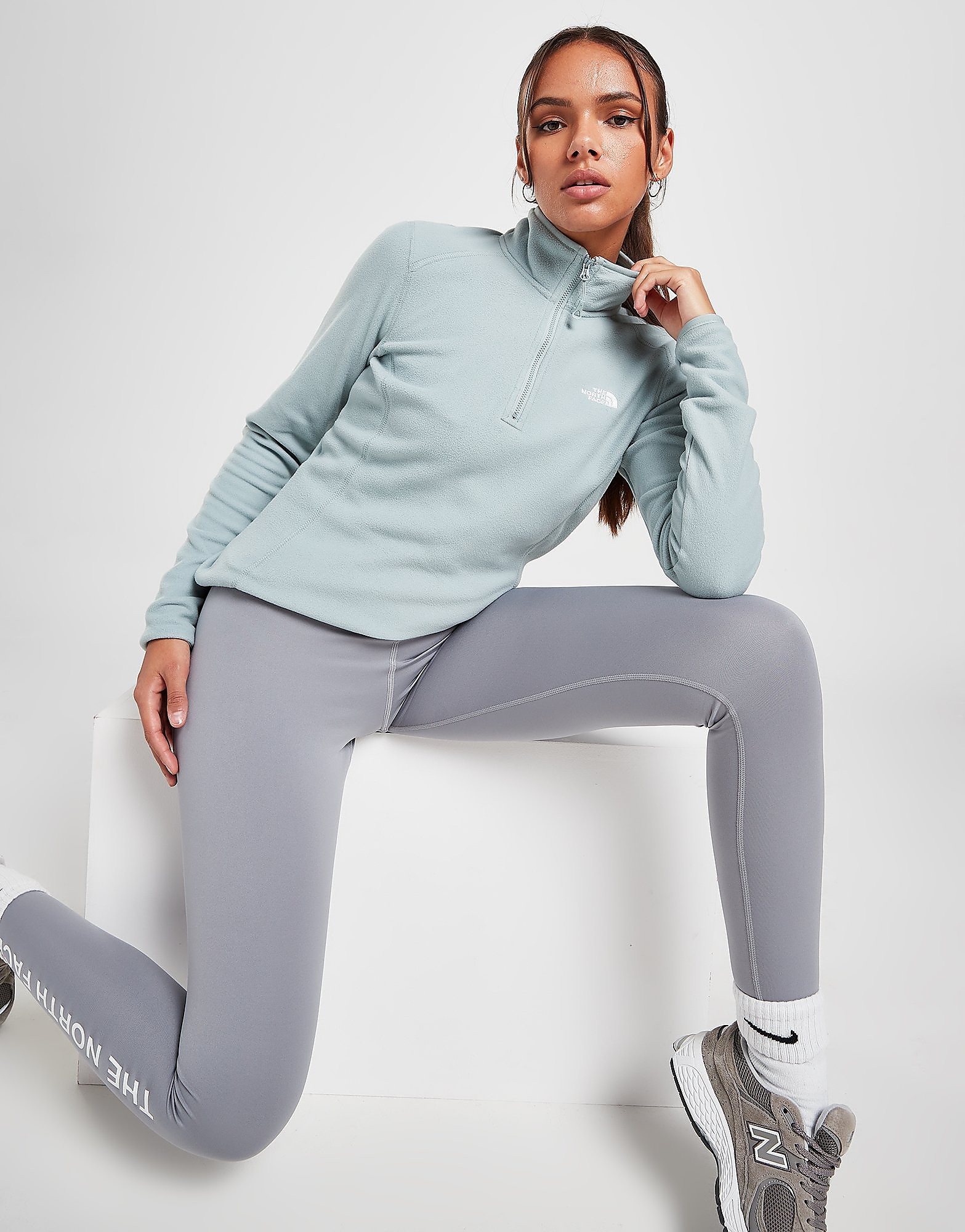 

The North Face Glacier 1/4 Zip Top - Blue - Womens, Blue