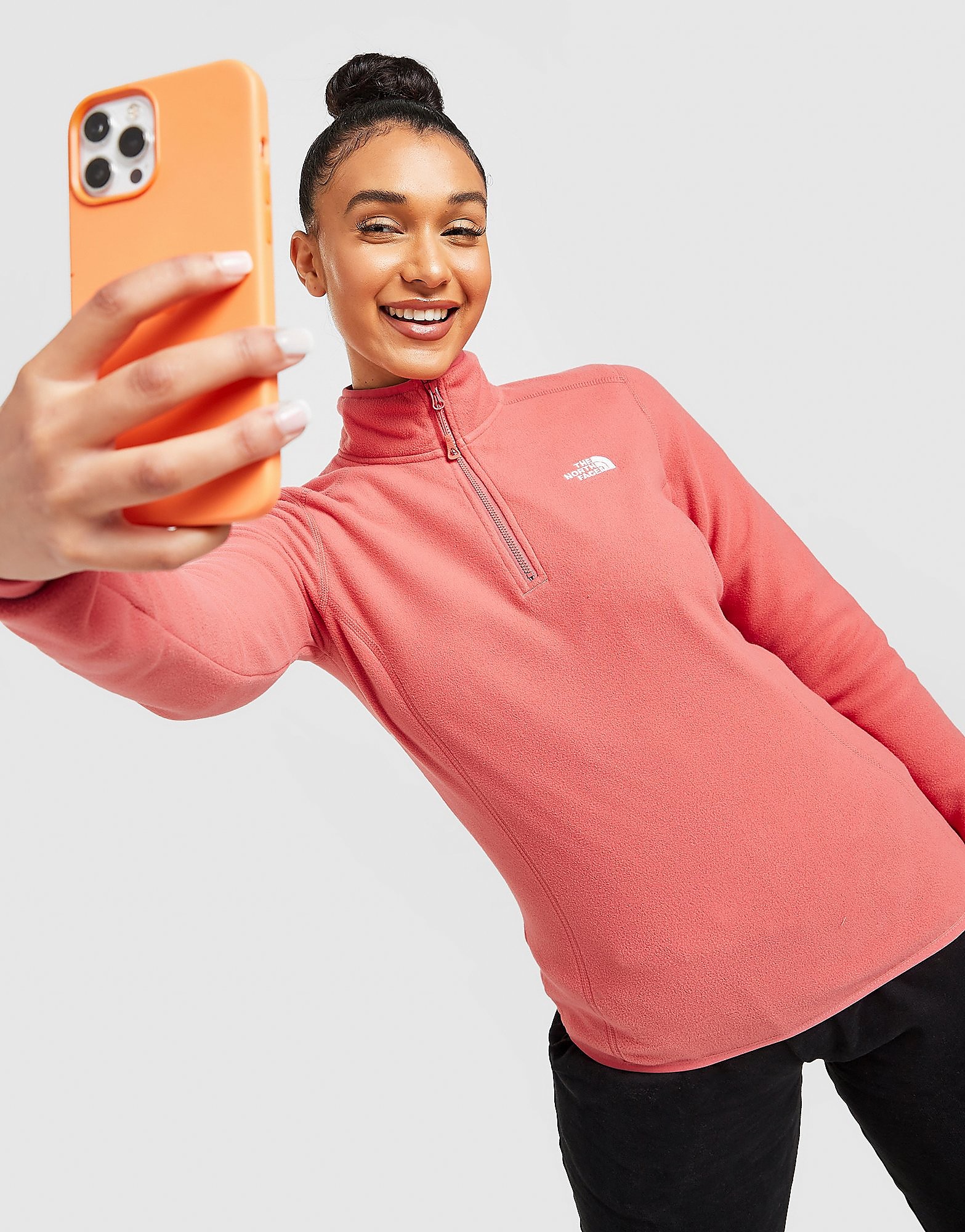

The North Face Glacier 1/4 Zip Top - Pink - Womens, Pink