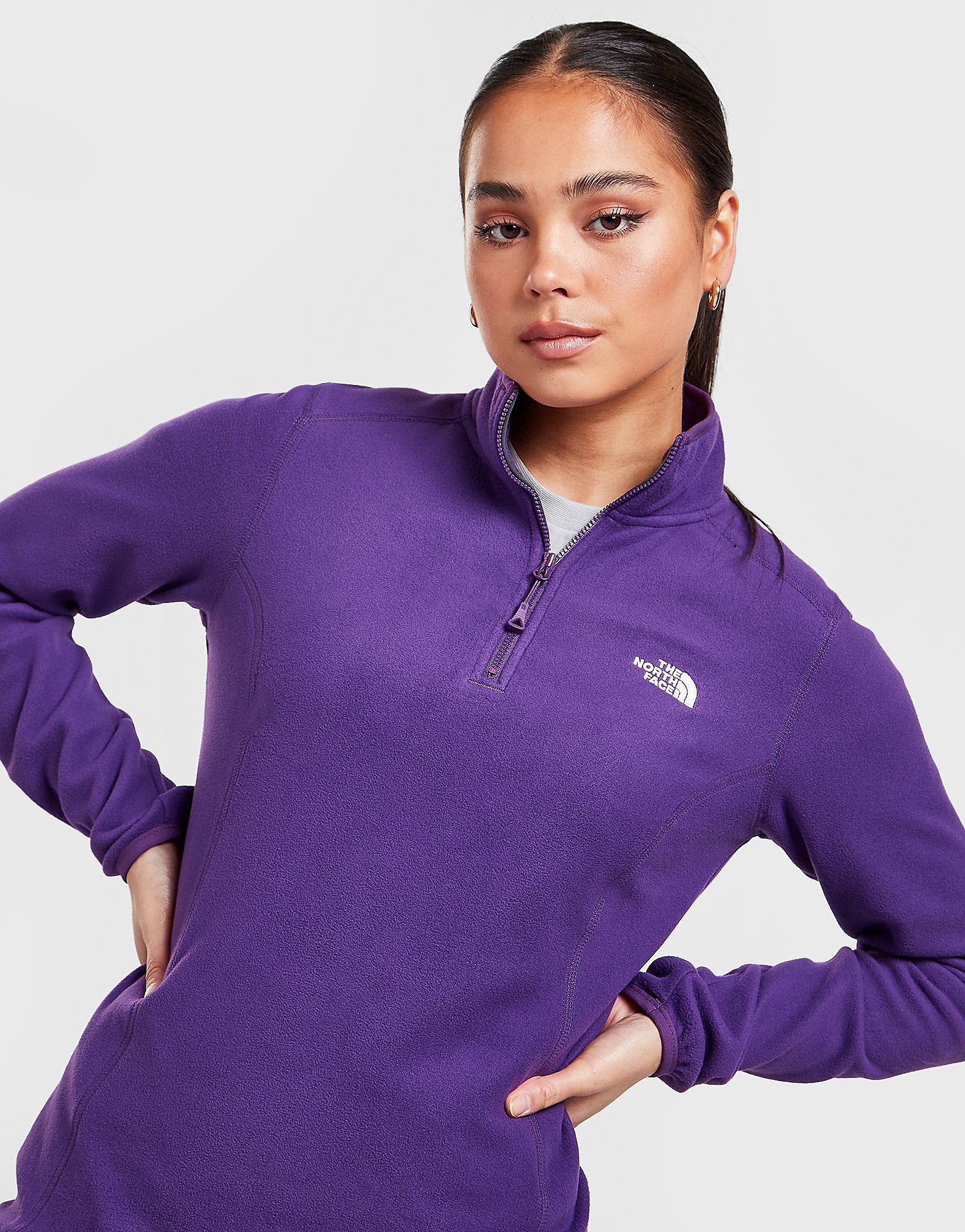 

The North Face Glacier 1/4 Zip Top - Purple - Womens, Purple