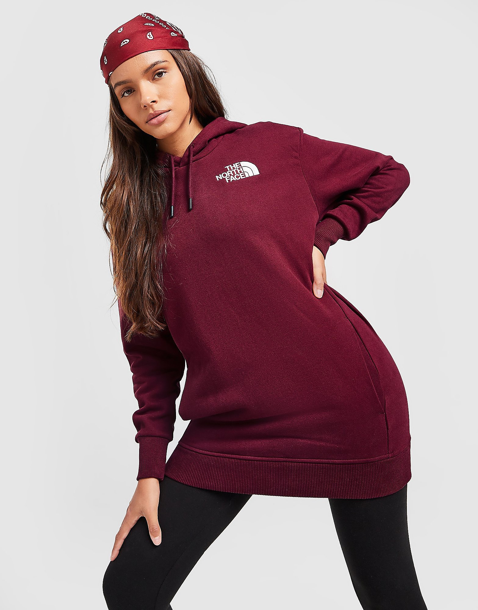

The North Face Oversized Hoodie - Red - Womens, Red