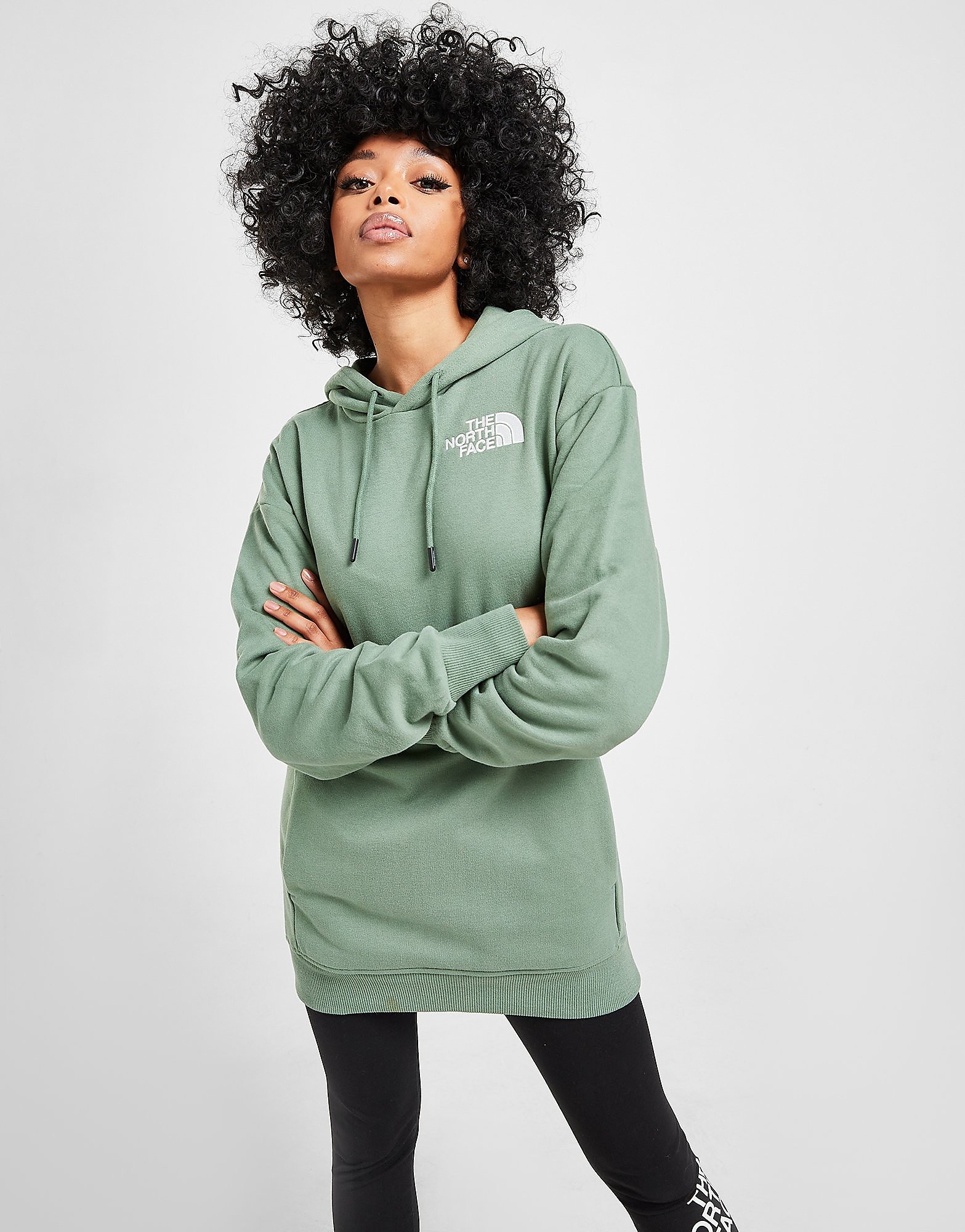 

The North Face Oversized Hoodie - Green - Womens, Green