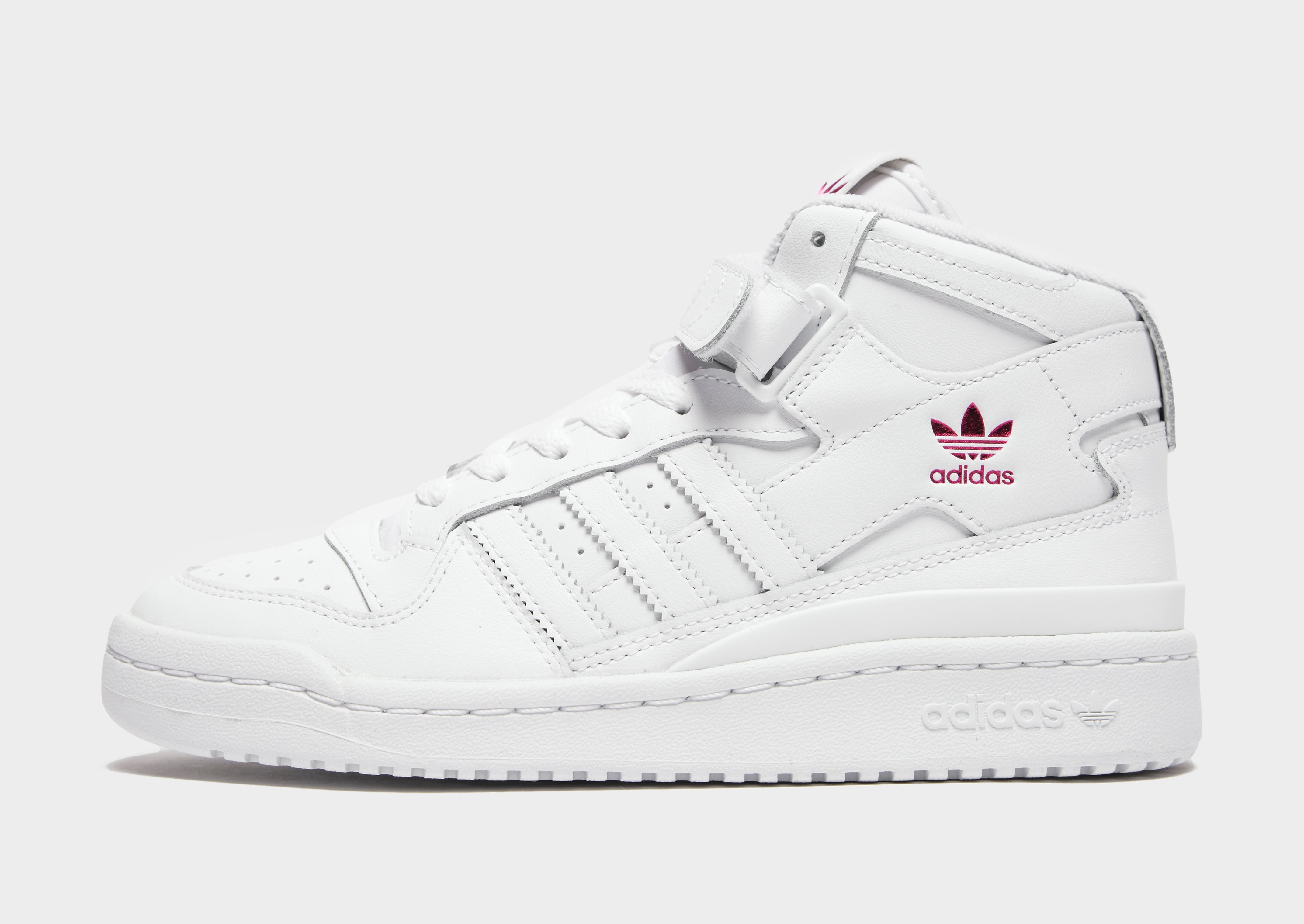 adidas Originals Forum High Women's - Cloud White / Cloud White / Shock Pink, Cloud White / Cloud White / Shock Pink