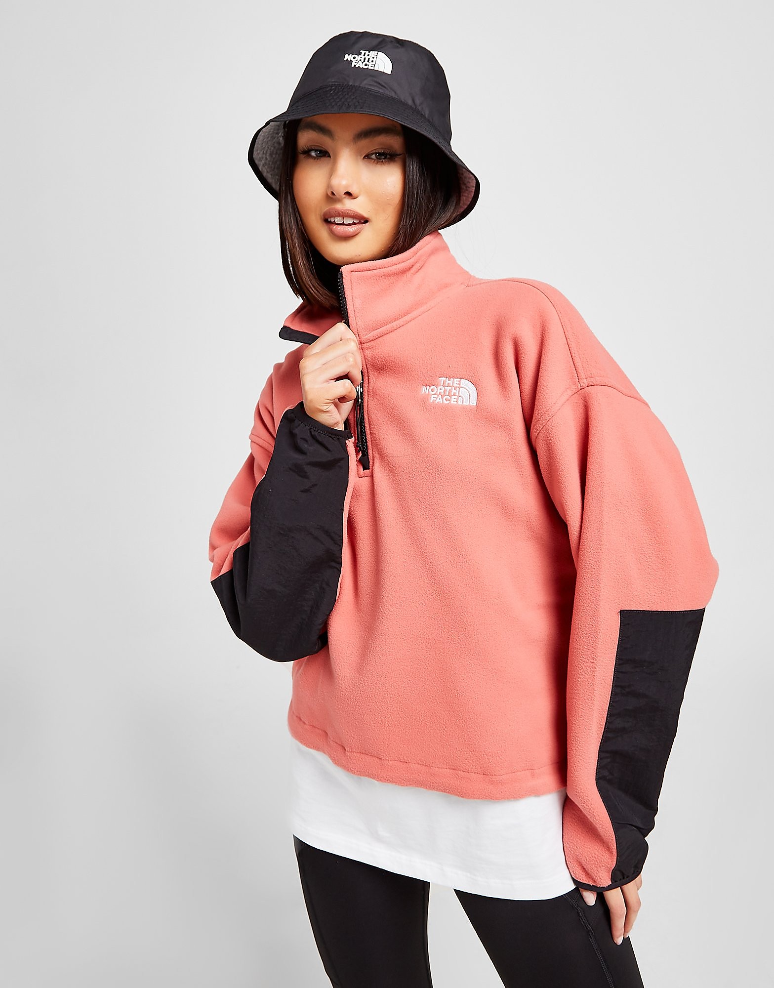 The North Face Kataka 1/4 Zip Fleece Top - Pink - Womens, Pink