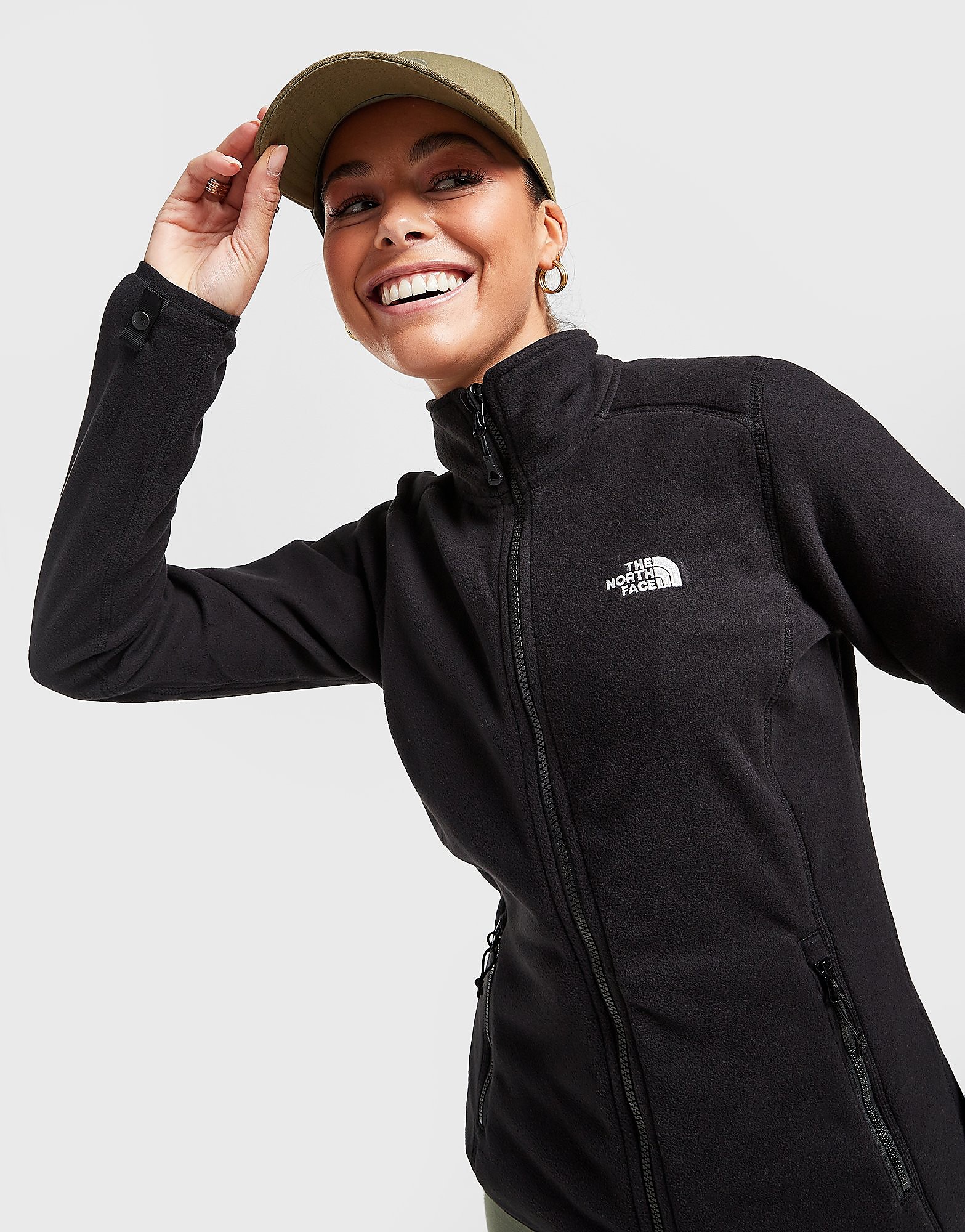 

The North Face Glacier Full Zip Fleece Top - Black - Womens, Black