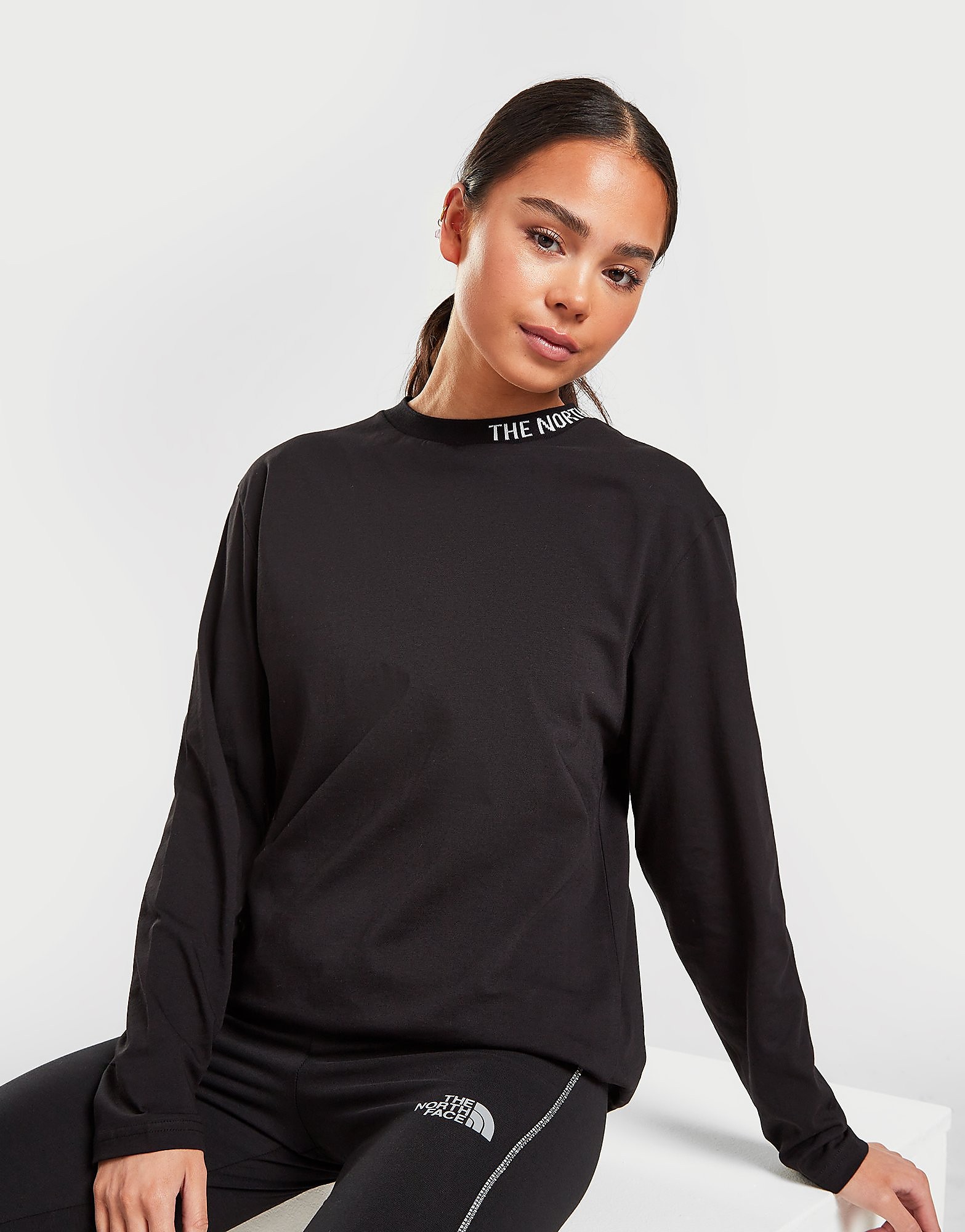 The North Face Zumu Long Sleeve T-Shirt - Black - Womens, Black