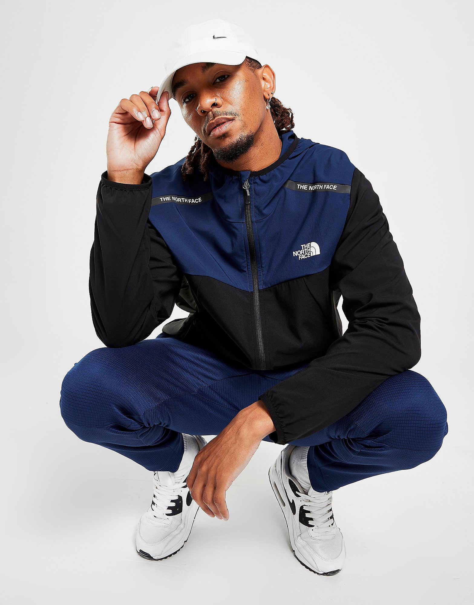 

The North Face Tape Winbreaker Jacket - Only at JD - Black/Blue - Mens, Black/Blue