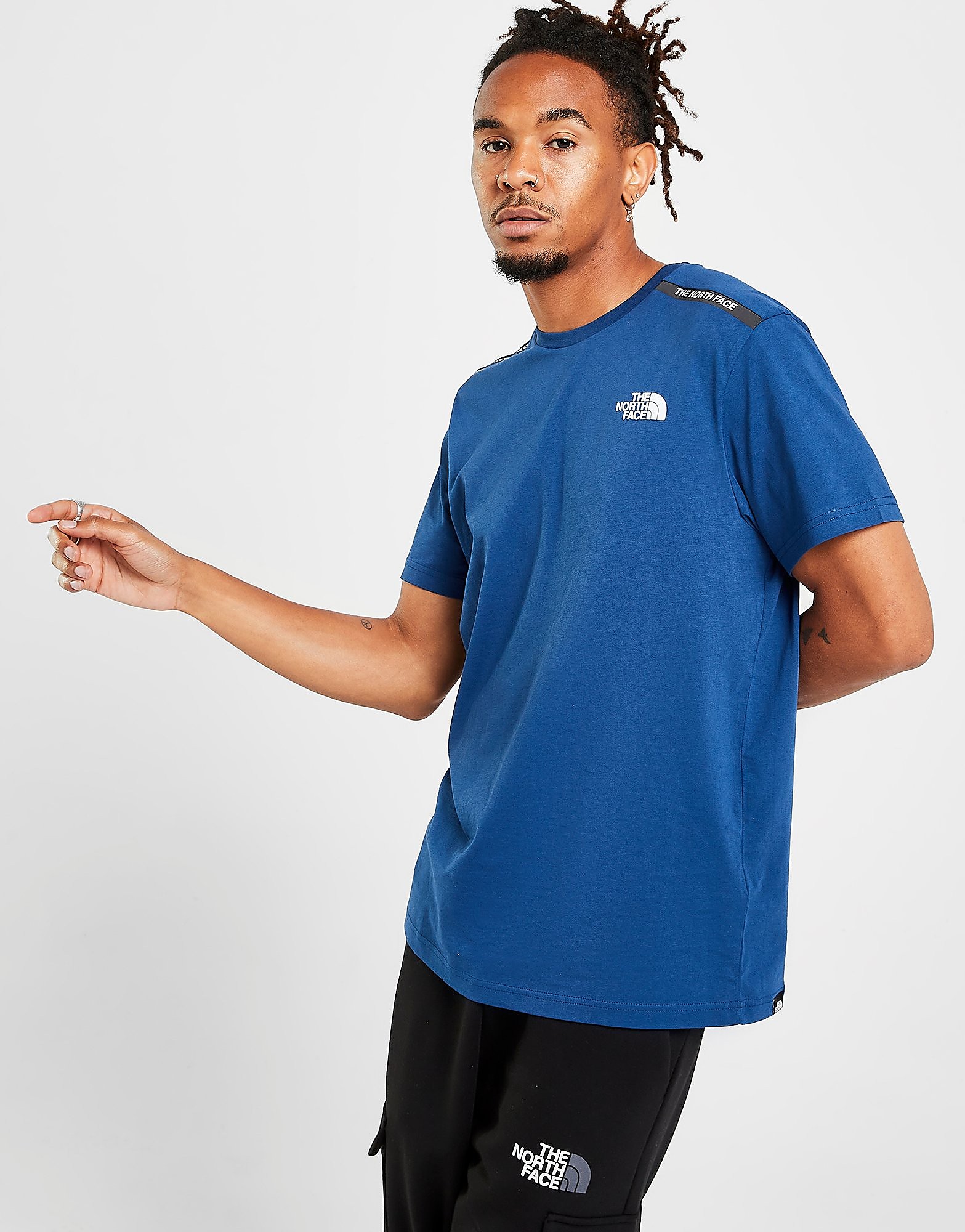 The North Face Tape T-Shirt - Only at JD - Blue - Mens, Blue