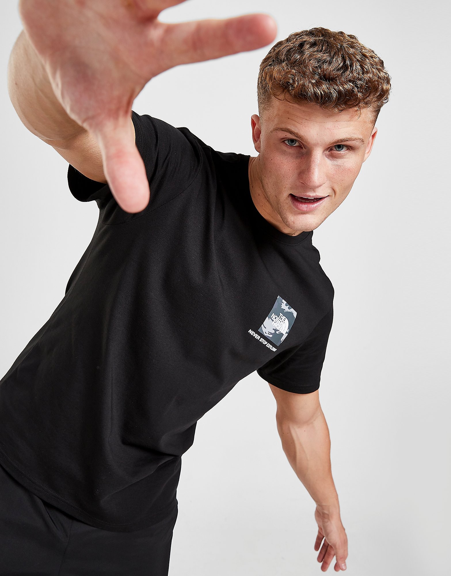 The North Face Fine Box T-Shirt - Only at JD - BLACK - Mens, BLACK