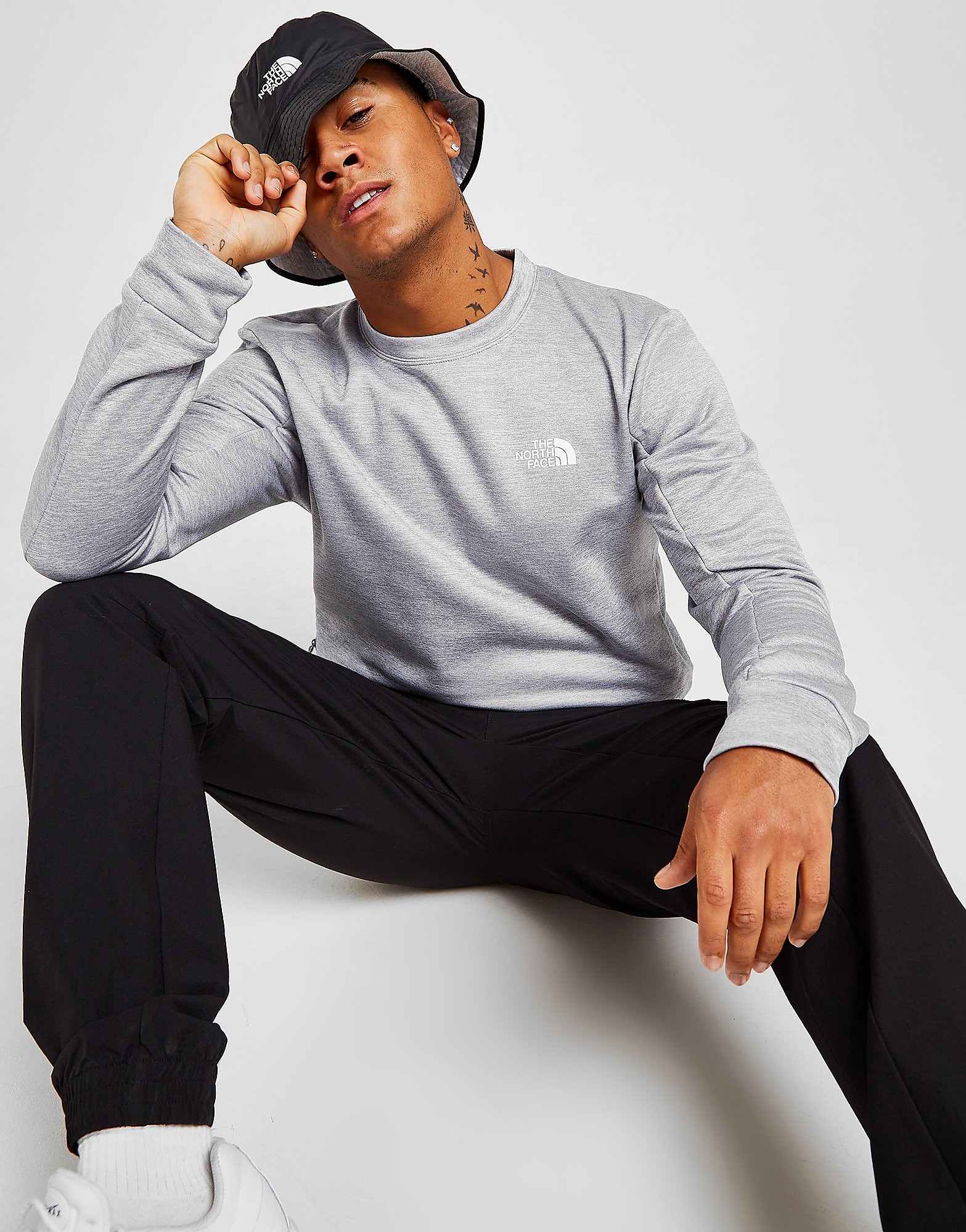 

The North Face Mittelegi Crew Sweatshirt - Only at JD - Grey - Mens, Grey