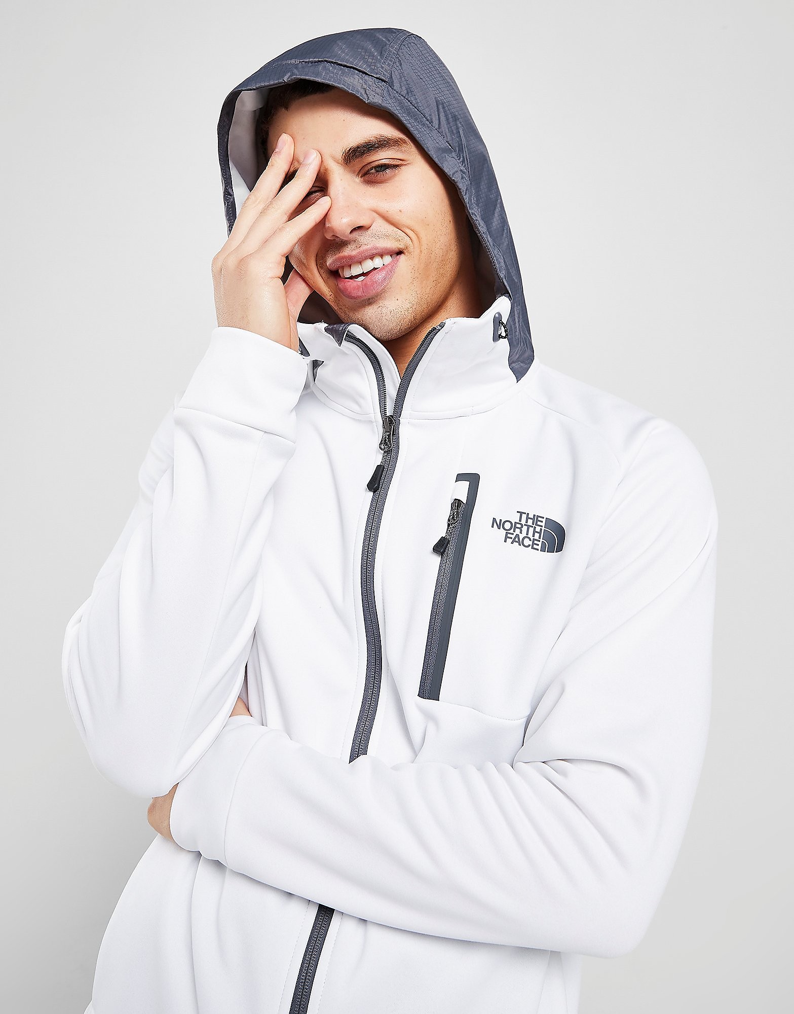 

The North Face Full Zip Mittelegi Hoodie - Only at JD - White - Mens, White