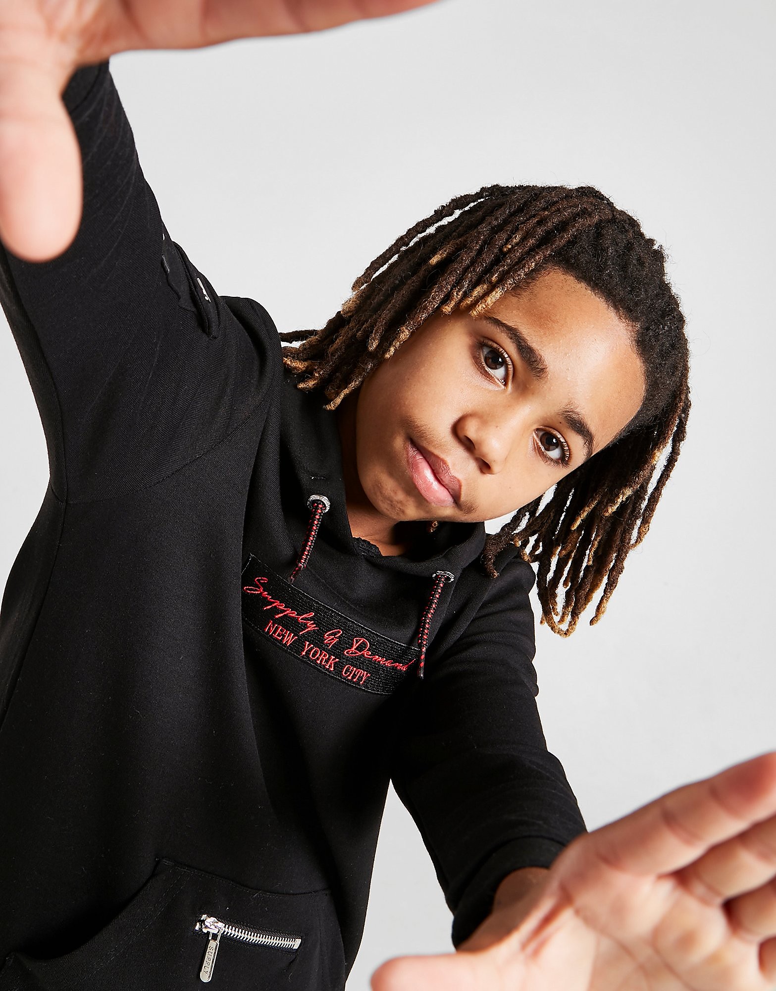 

Supply & Demand Vanish Overhead Fleece Hoodie Junior - Black - Kids, Black