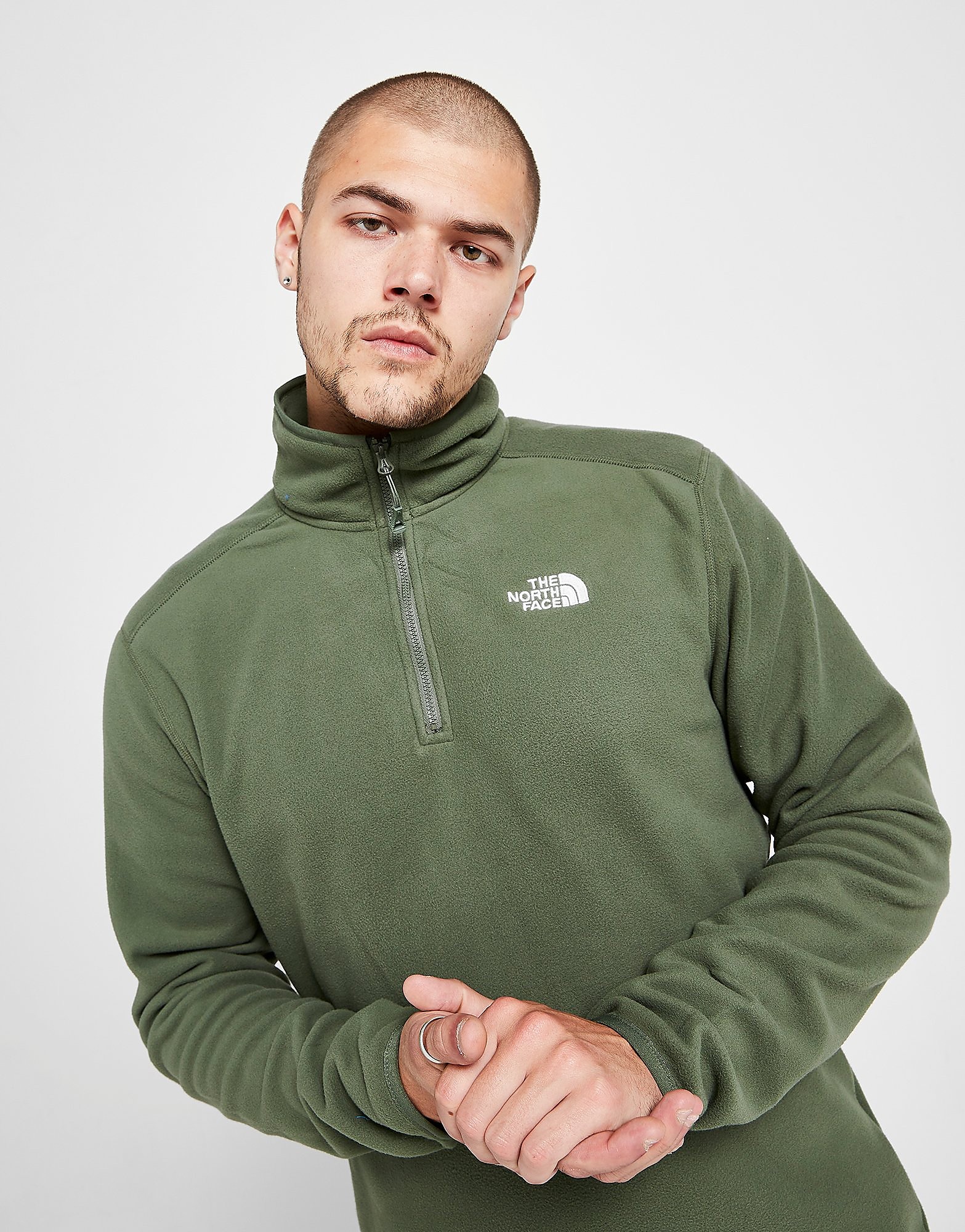 

The North Face Glacier 1/4 Zip Top - Green - Mens, Green
