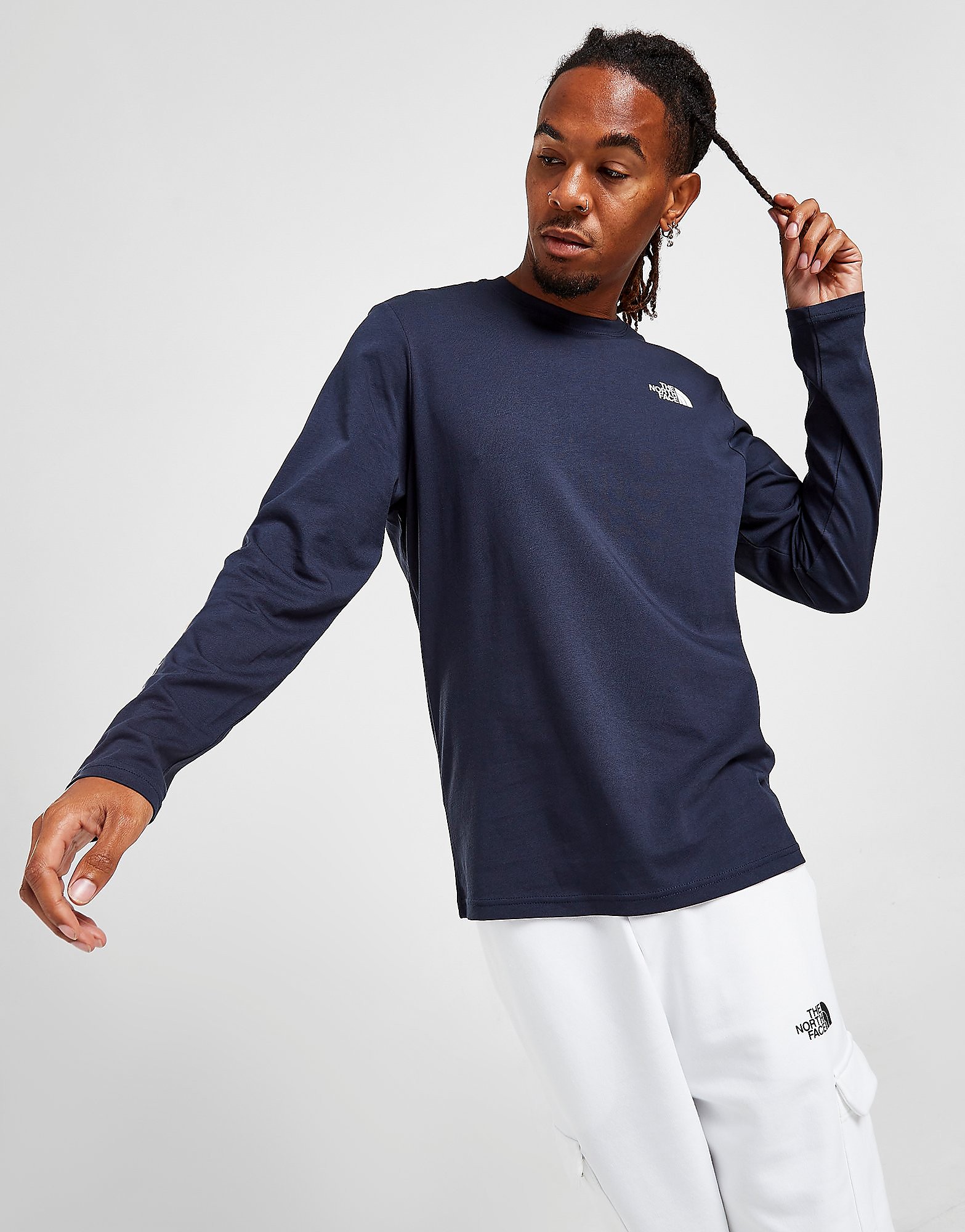 

The North Face Graphic Long Sleeve T-Shirt - Only at JD - Navy - Mens, Navy