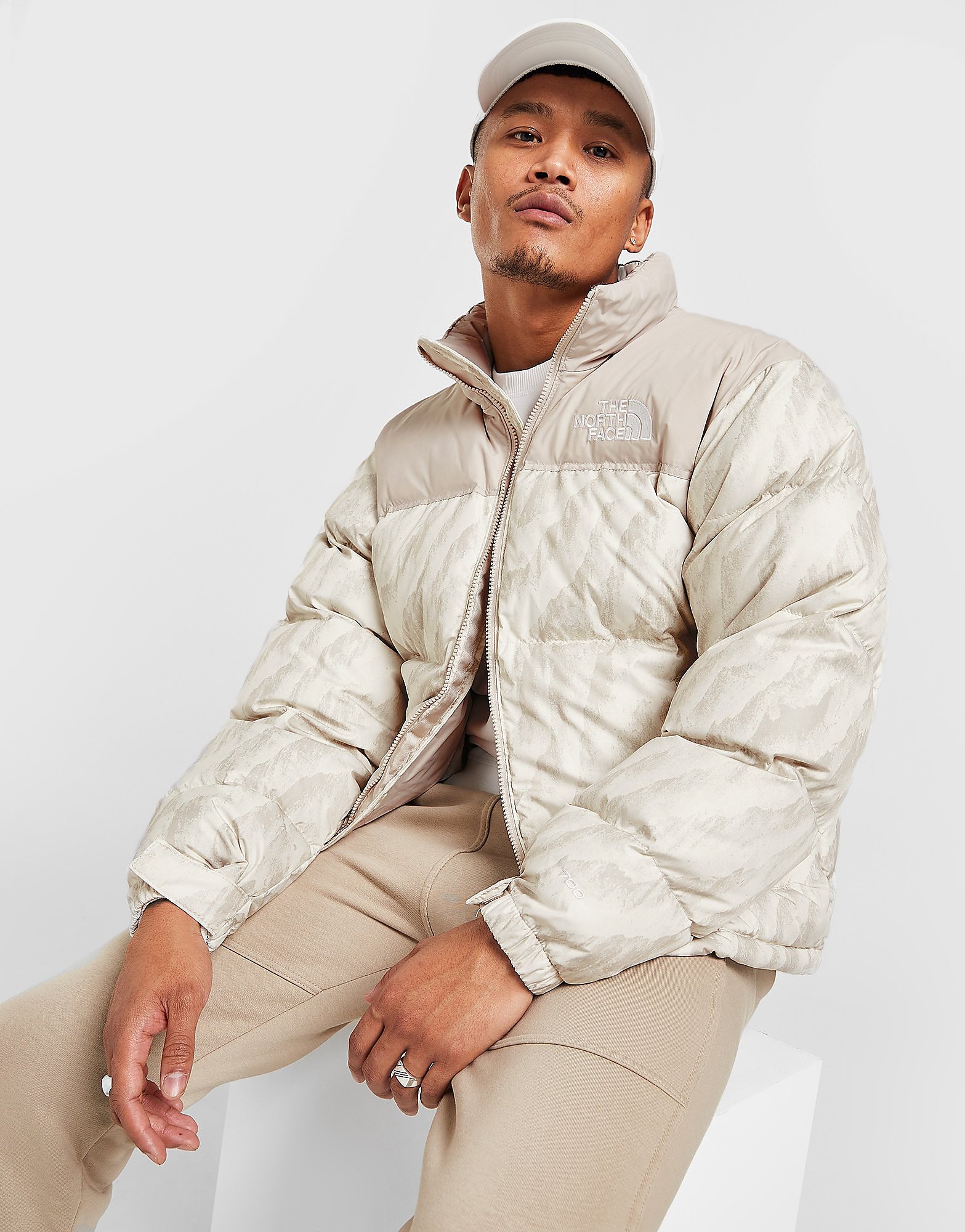 

The North Face Nuptse 1996 Jacket - White/Grey - Mens, White/Grey