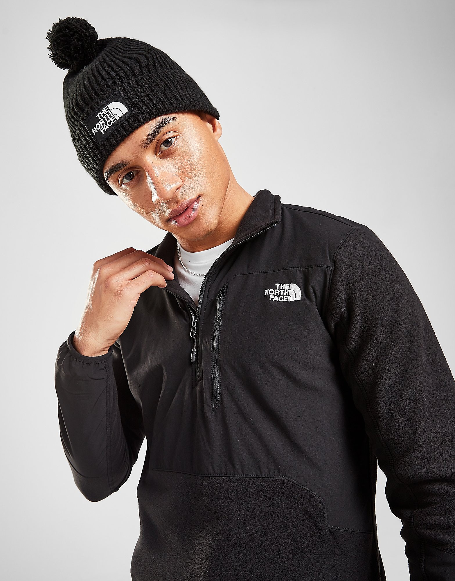 

The North Face Glacier Pro 1/4 Zip Top - Black - Mens, Black