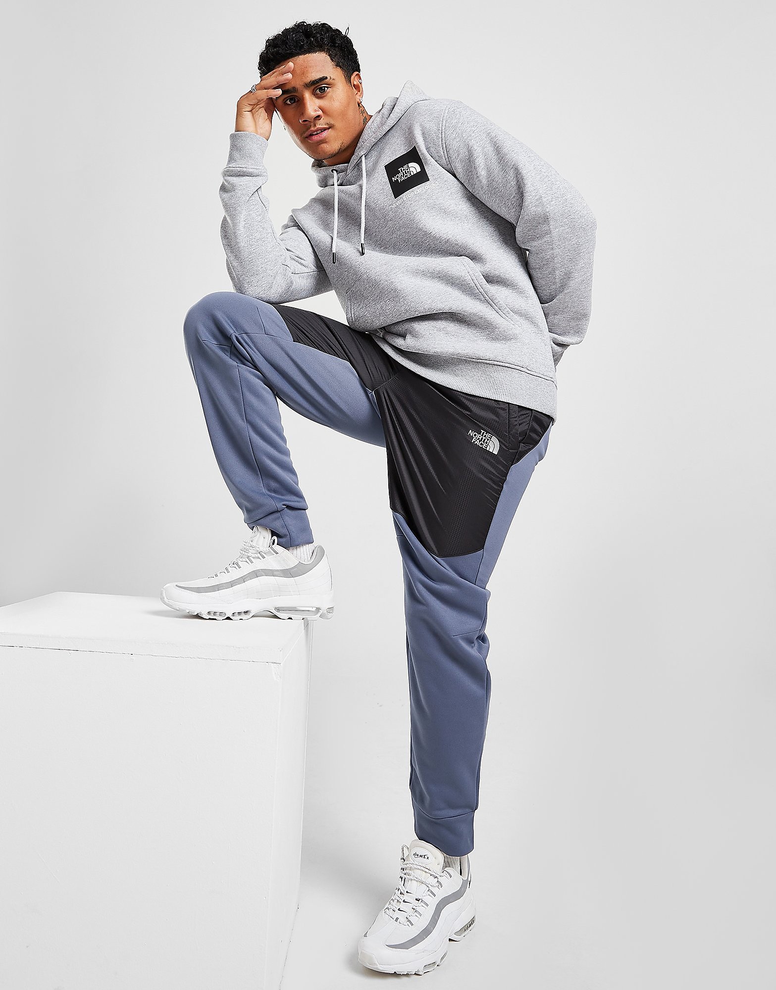 The North Face Hybrid Woven Track Pants - Only at JD - Grey - Mens, Grey