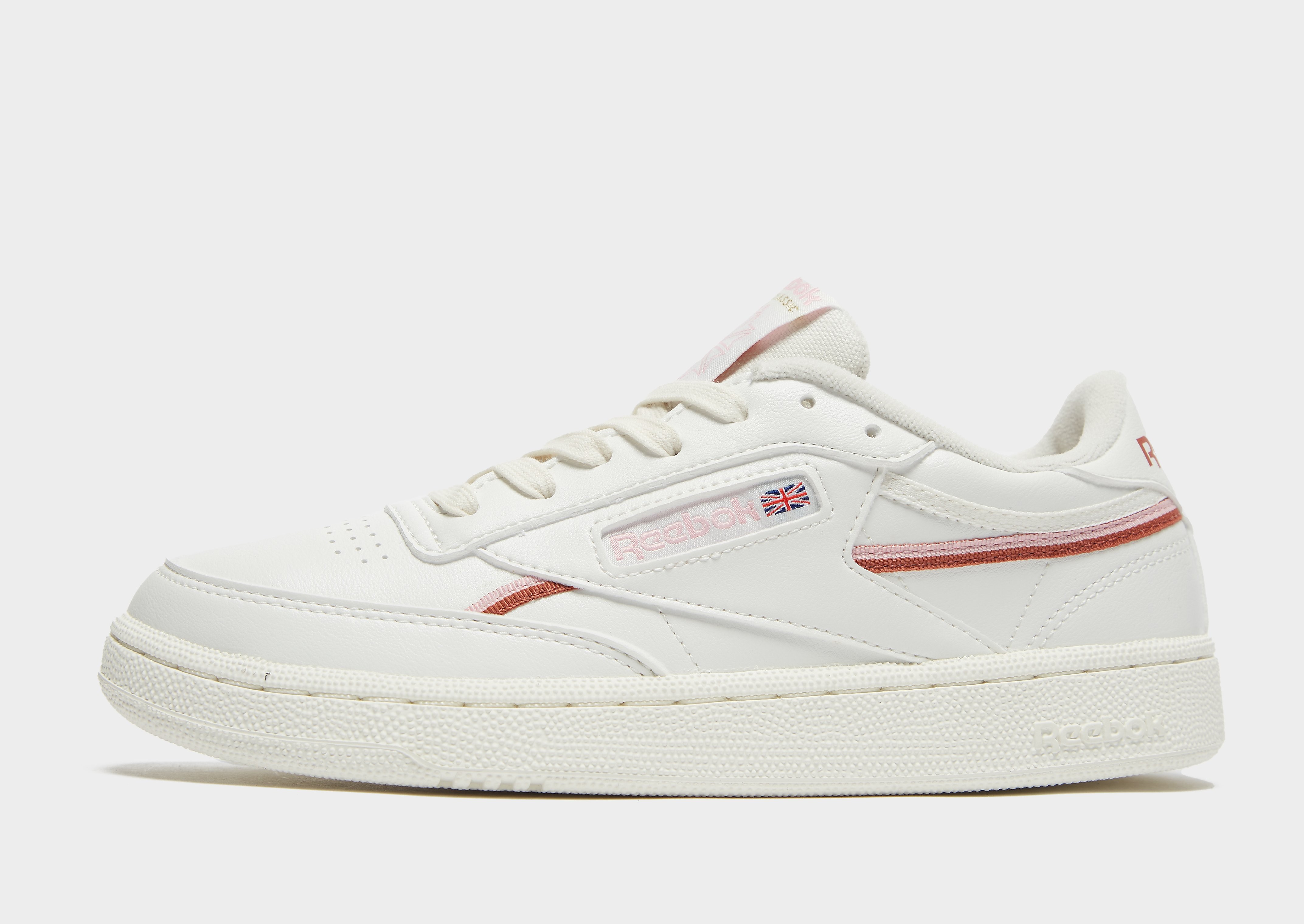 

Reebok Club C 85 Women's - Chalk / Pink Glow / Baked Earth/CLK/PNK/EARTH, Chalk / Pink Glow / Baked Earth/CLK/PNK/EARTH